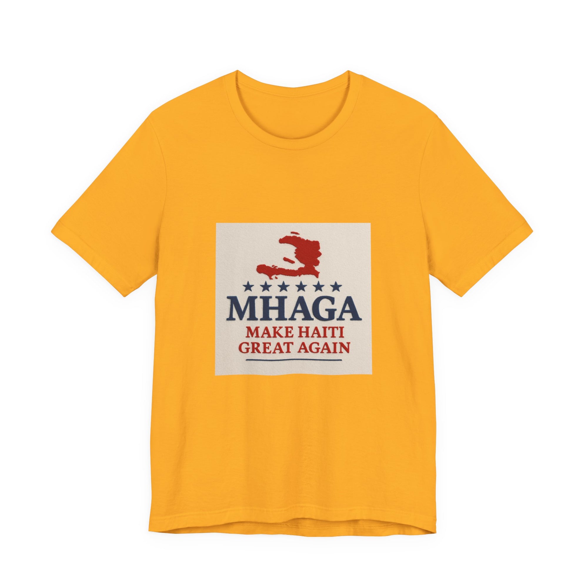 Unisex Jersey Short Sleeve Tee – MHAGA Make Haiti Great Again Shirt, Casual Wear, Gift for Activists, Festival Apparel, Travel Tee