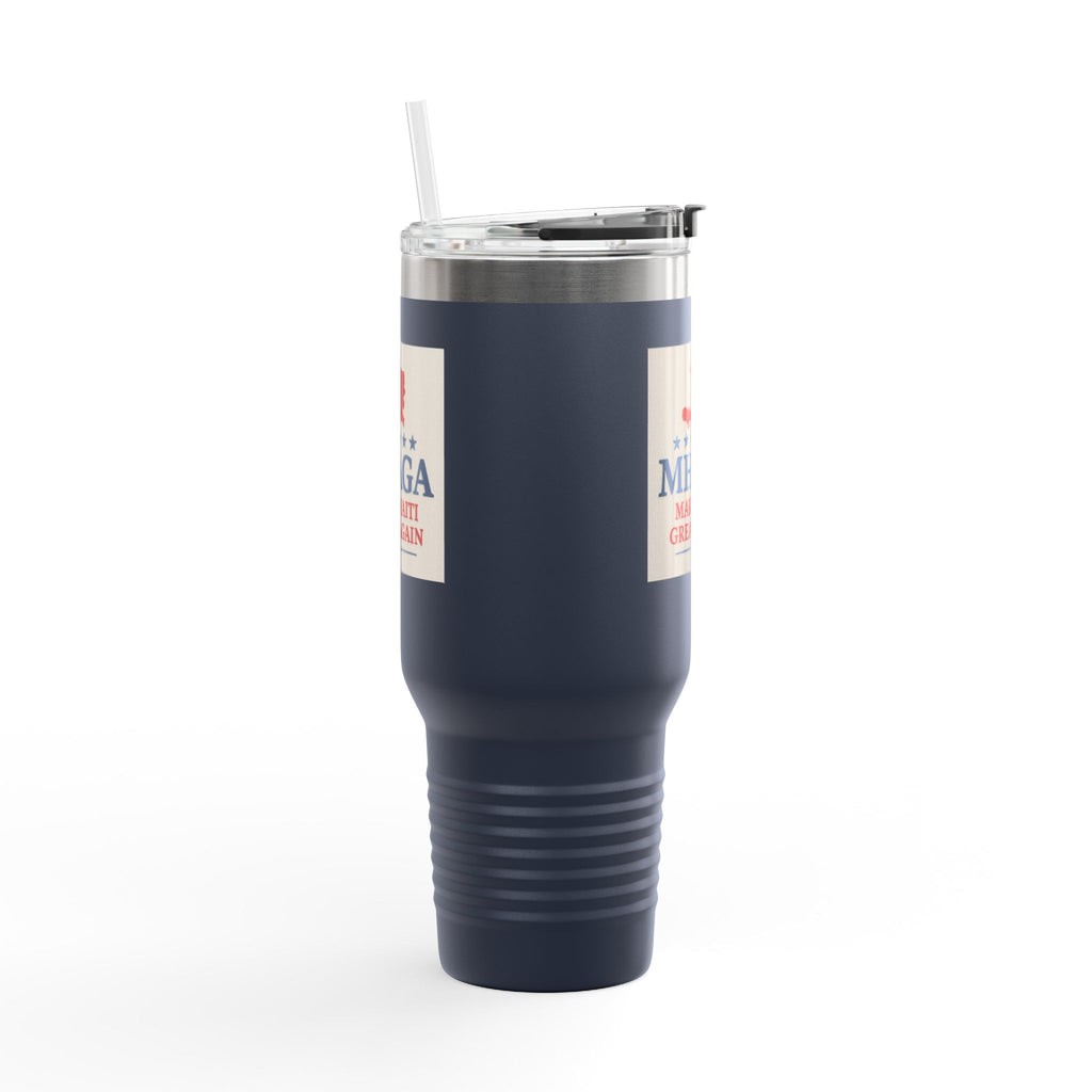 Insulated Travel Mug - MHAGA: Make Haiti Great Again, Perfect for Coffee Lovers, Road Trips, Gifts, 40oz Outdoor Adventure