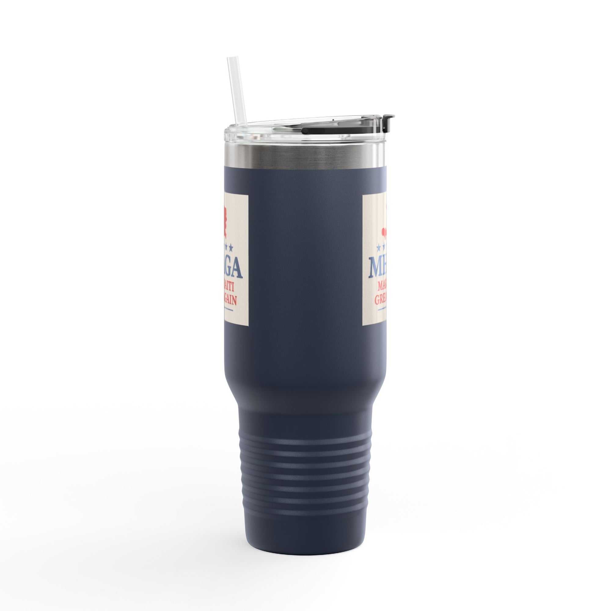 Insulated Travel Mug - MHAGA: Make Haiti Great Again, Perfect for Coffee Lovers, Road Trips, Gifts, 40oz Outdoor Adventure