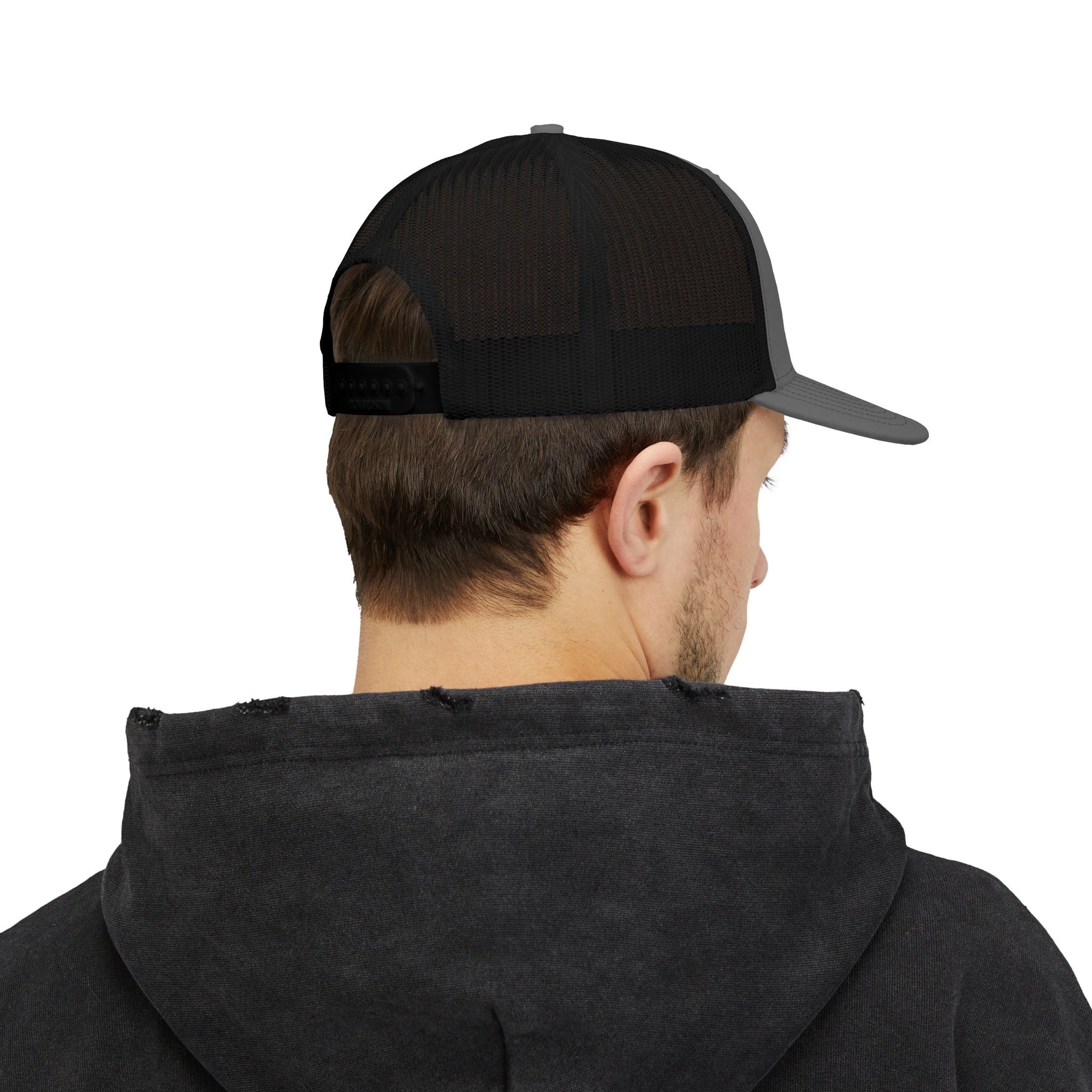 Ellonmask Snapback Trucker Cap — Embroidered 'Ellonmask' Mesh Back Hat