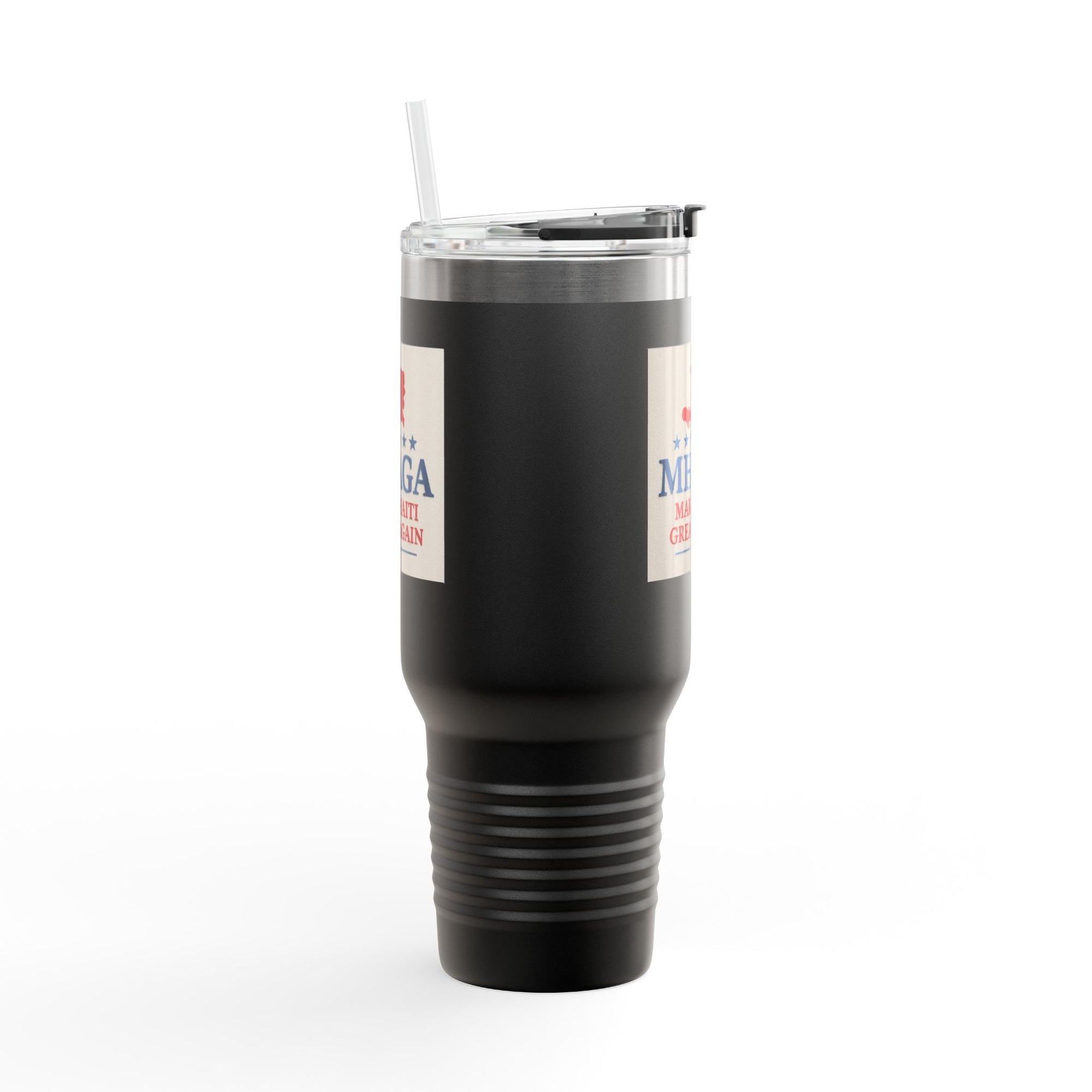 Insulated Travel Mug - MHAGA: Make Haiti Great Again, Perfect for Coffee Lovers, Road Trips, Gifts, 40oz Outdoor Adventure
