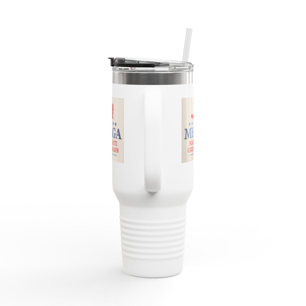 Insulated Travel Mug - MHAGA: Make Haiti Great Again, Perfect for Coffee Lovers, Road Trips, Gifts, 40oz Outdoor Adventure