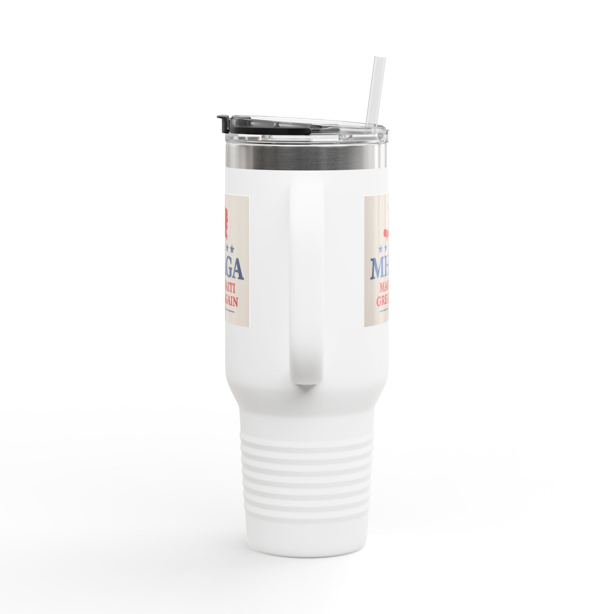 Insulated Travel Mug - MHAGA: Make Haiti Great Again, Perfect for Coffee Lovers, Road Trips, Gifts, 40oz Outdoor Adventure