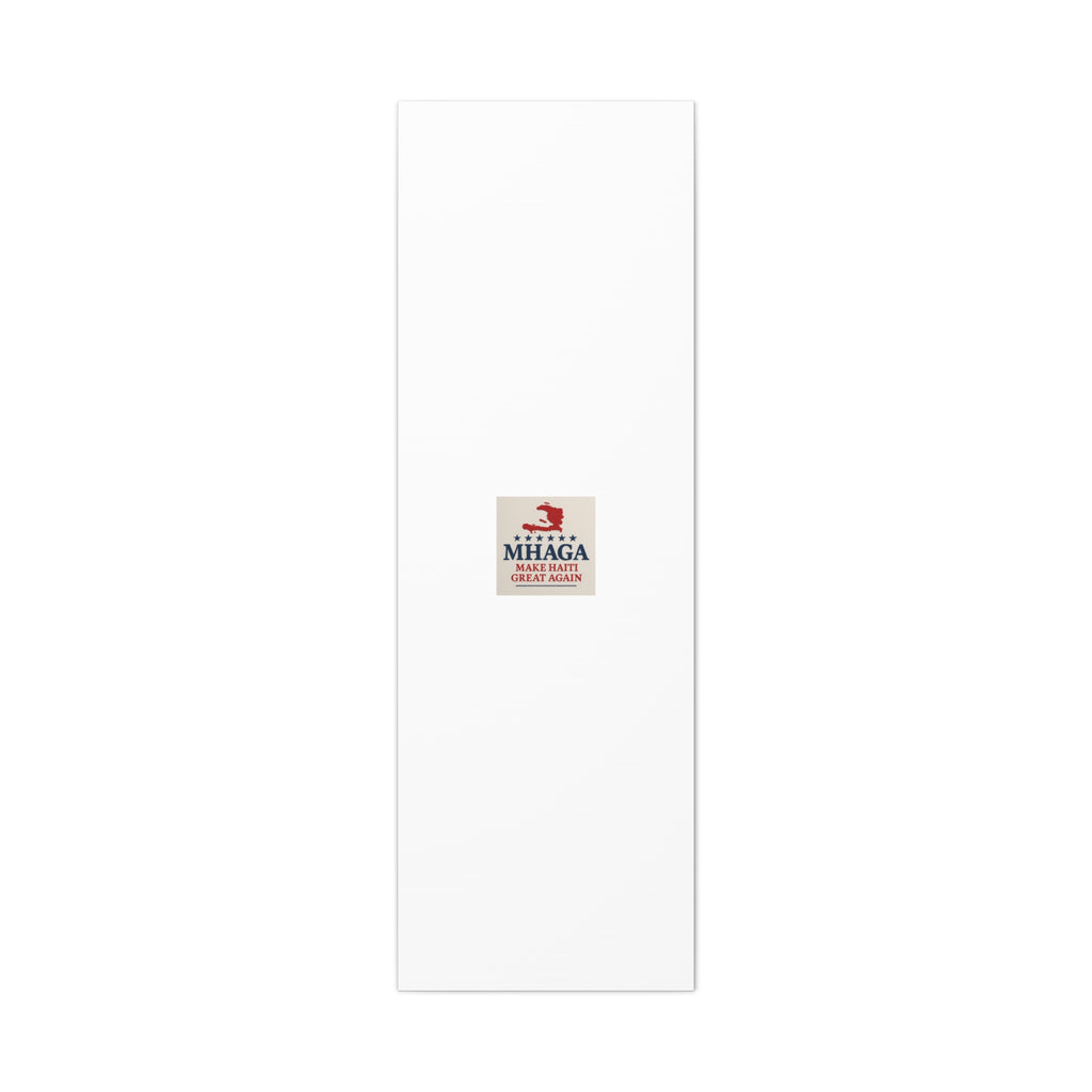 Matte Canvas Wall Art - MHAGA Make Haiti Great Again, Political Decor, Haitian Pride, Home Gallery, Unique Gift Idea
