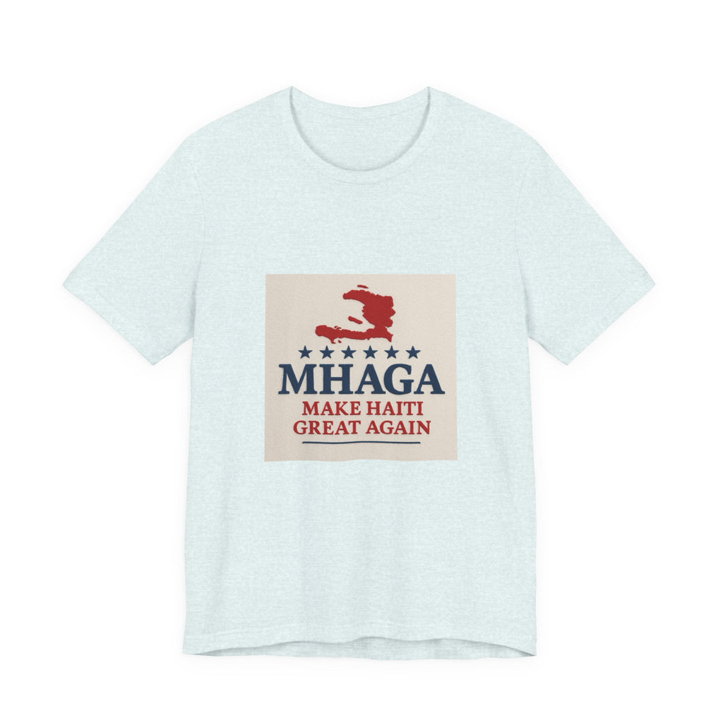 Unisex Jersey Short Sleeve Tee – MHAGA Make Haiti Great Again Shirt, Casual Wear, Gift for Activists, Festival Apparel, Travel Tee