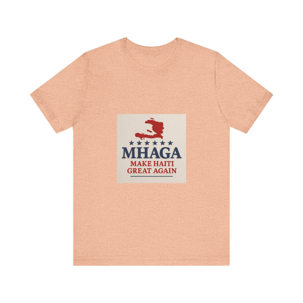 Patriotic Short Sleeve Tee, Unisex Jersey T-Shirt for Summer Celebrations, Haiti Pride, Casual Wear, Gift Idea for Holidays