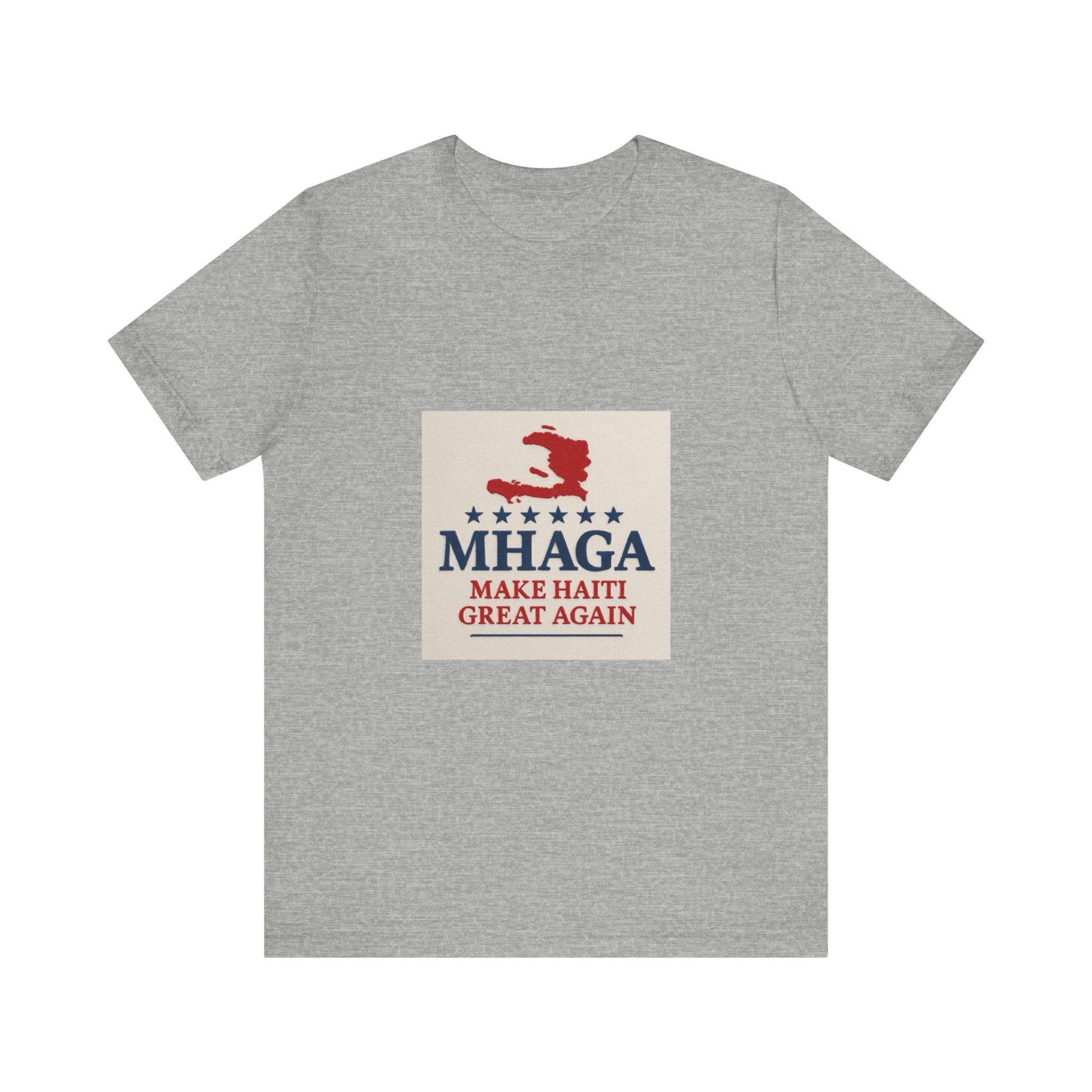 Patriotic Short Sleeve Tee, Unisex Jersey T-Shirt for Summer Celebrations, Haiti Pride, Casual Wear, Gift Idea for Holidays