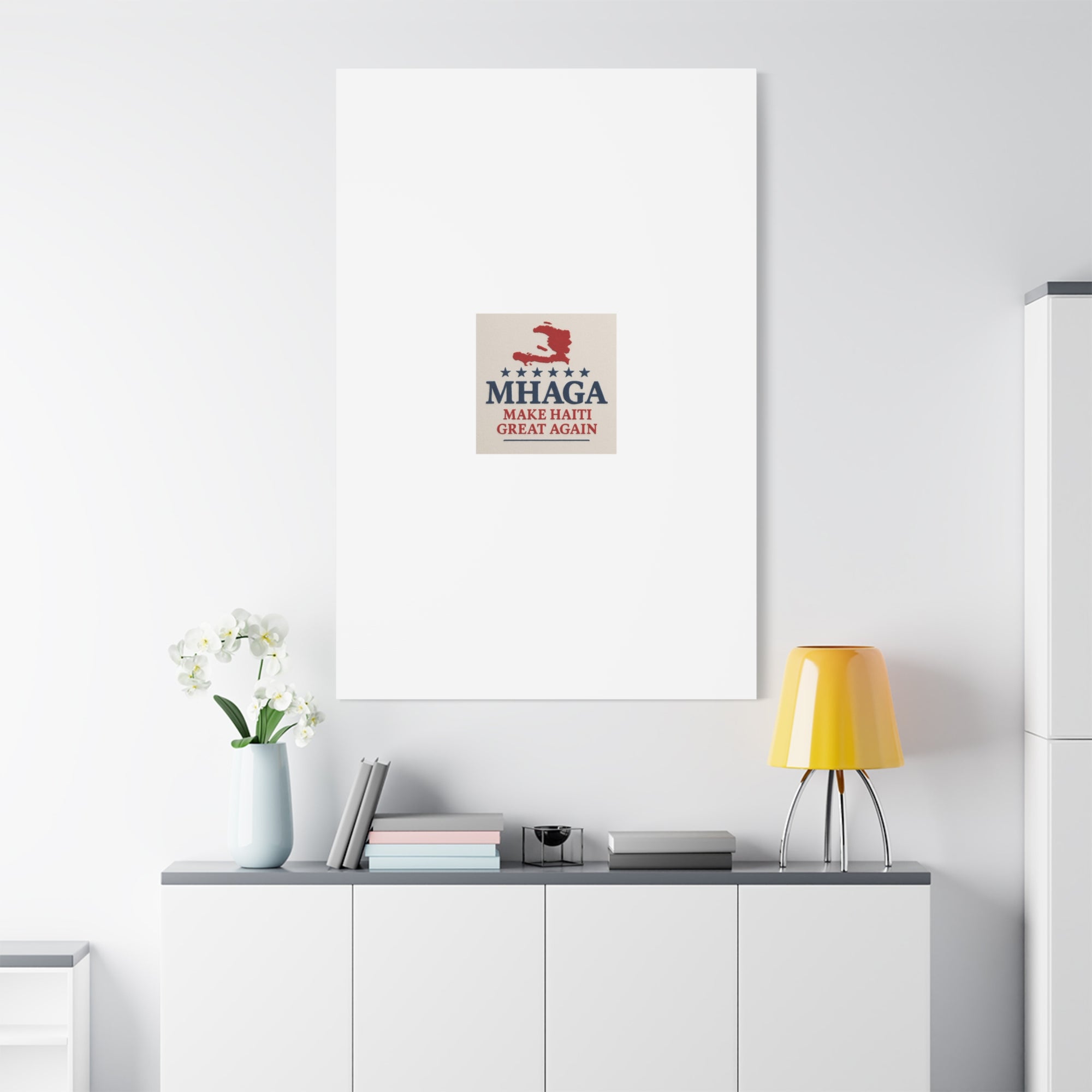 Matte Canvas Wall Art - MHAGA Make Haiti Great Again, Political Decor, Haitian Pride, Home Gallery, Unique Gift Idea