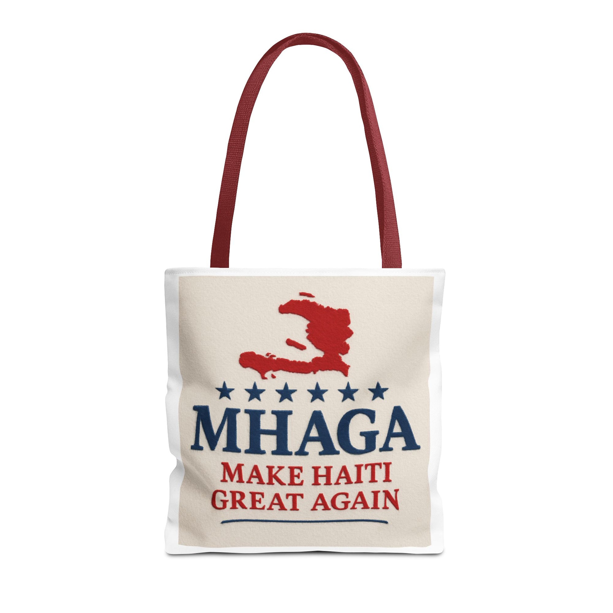 Patriotic Haiti Tote Bag, Make Haiti Great Again, Canvas Shopping Bag, Eco-Friendly Gift, Travel Bag, Statement Tote
