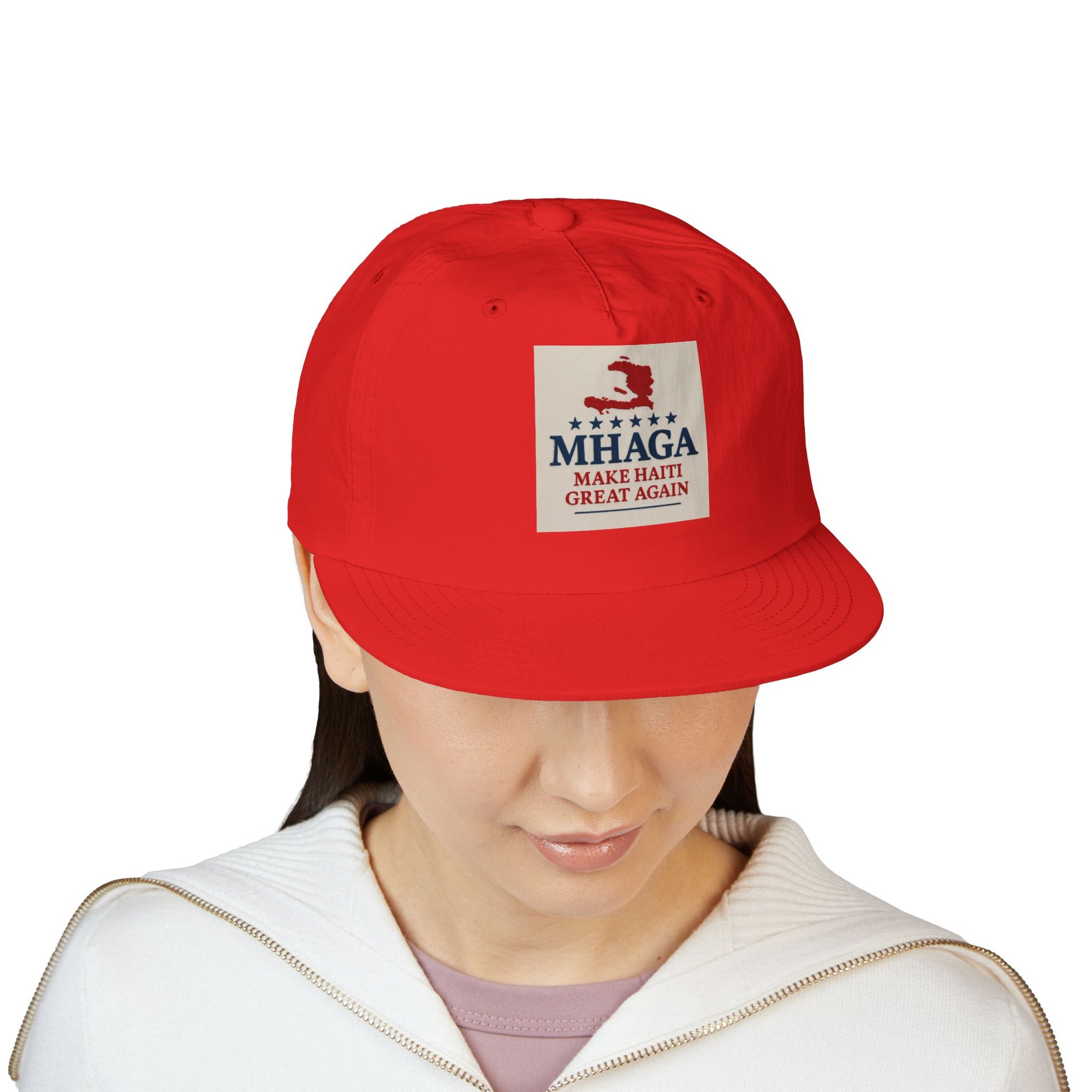 Surf Cap with 'MHAGA - Make Haiti Great Again' Design | Ideal for Beach Days, Casual Outings, Summer Festivals, Travel Adventures, Gift Idea