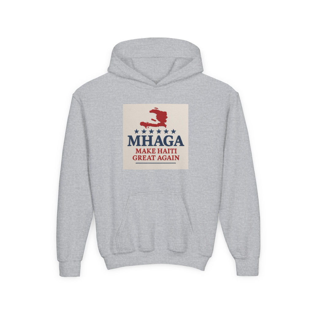 Youth Hooded Sweatshirt with 'Make Haiti Great Again' Design - Cozy, Trendy Hoodie for Youth, Perfect Gift for Holidays, Casual Wear, [...]