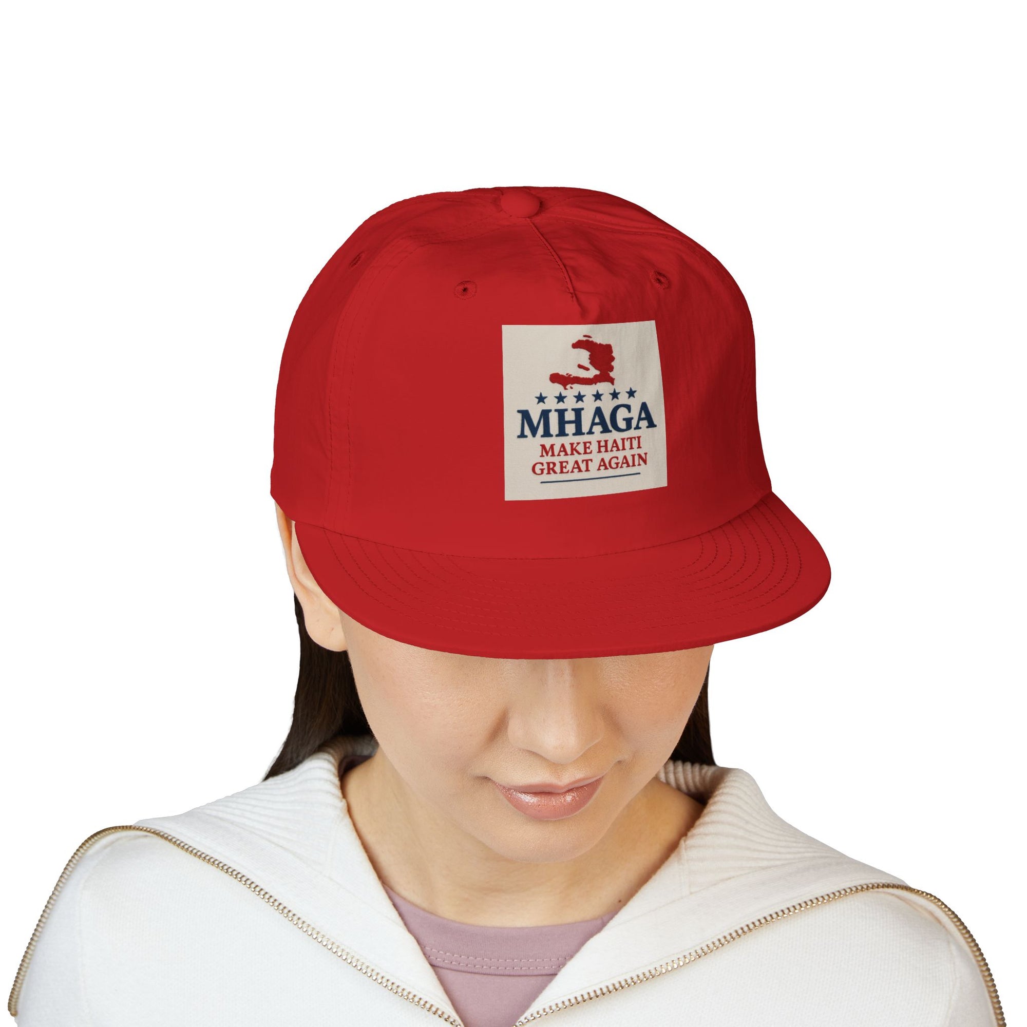 Surf Cap with 'MHAGA - Make Haiti Great Again' Design | Ideal for Beach Days, Casual Outings, Summer Festivals, Travel Adventures, Gift Idea