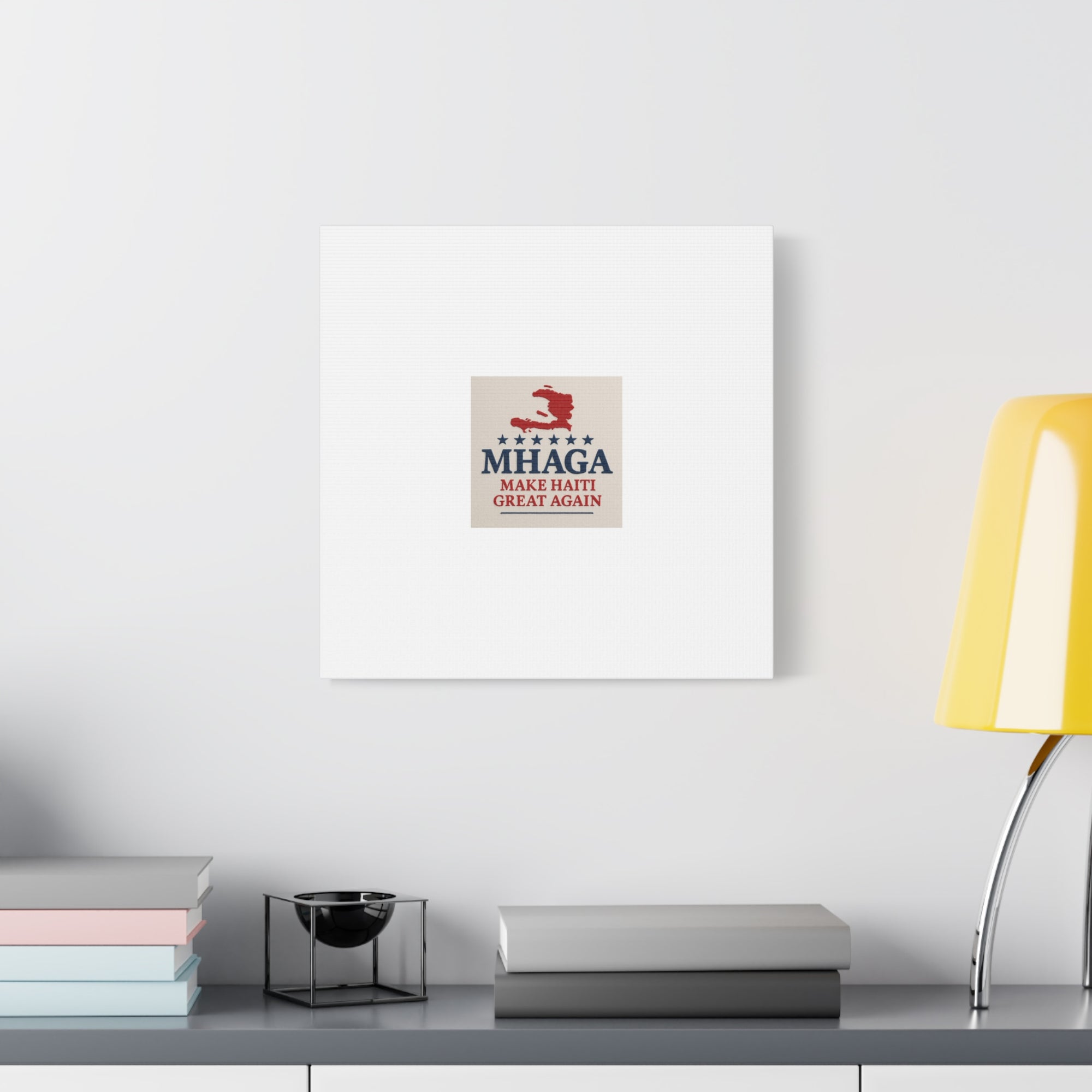 Matte Canvas Wall Art - MHAGA Make Haiti Great Again, Political Decor, Haitian Pride, Home Gallery, Unique Gift Idea