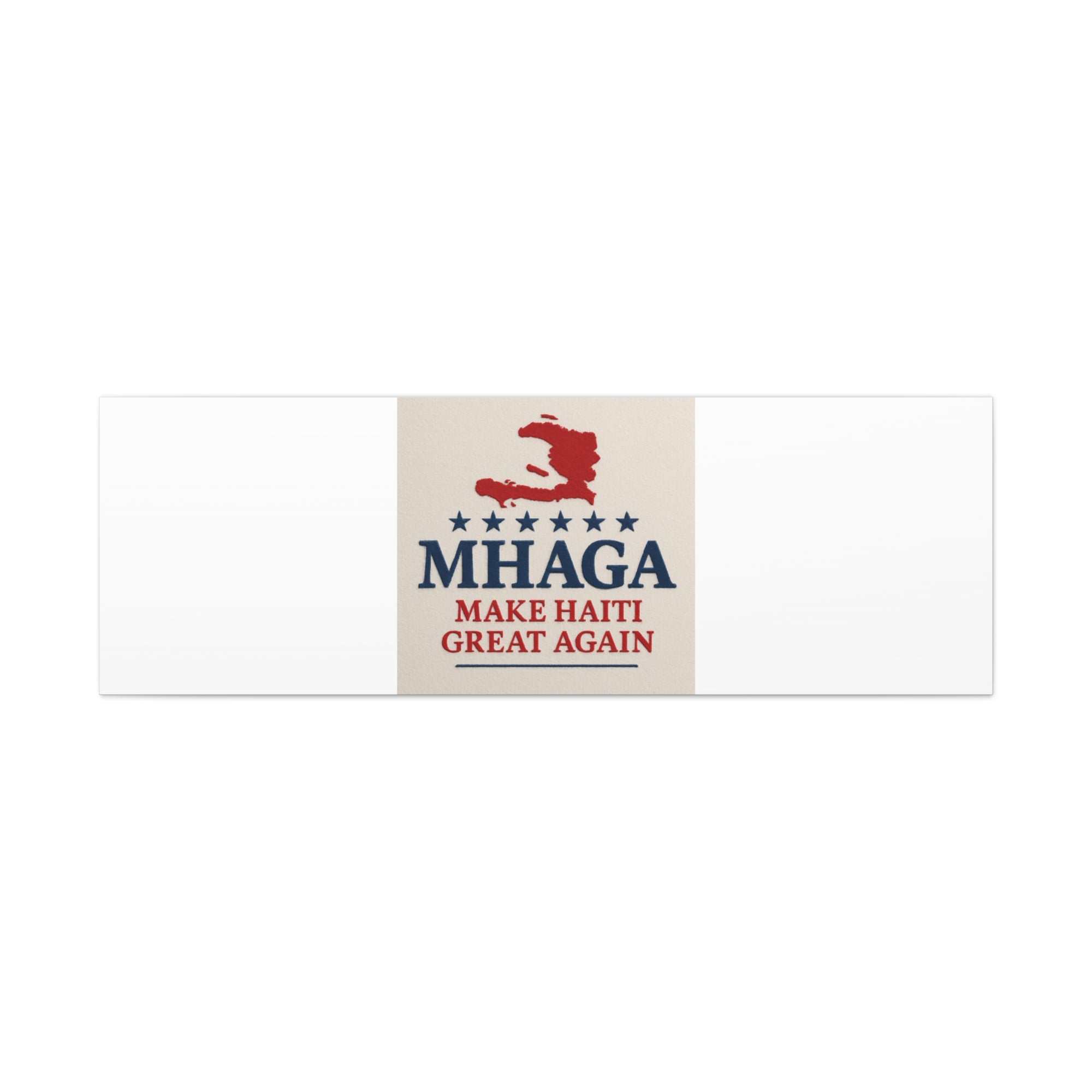 Matte Canvas Wall Art - MHAGA Make Haiti Great Again, Political Decor, Haitian Pride, Home Gallery, Unique Gift Idea
