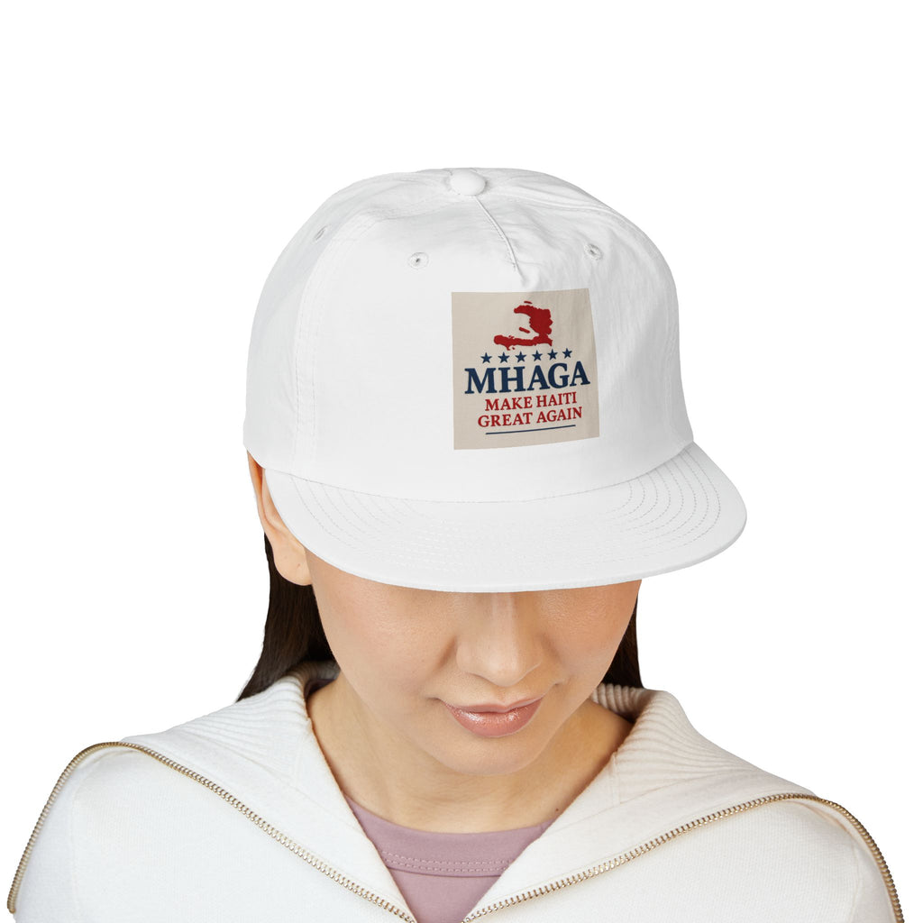 Surf Cap with 'MHAGA - Make Haiti Great Again' Design | Ideal for Beach Days, Casual Outings, Summer Festivals, Travel Adventures, Gift Idea