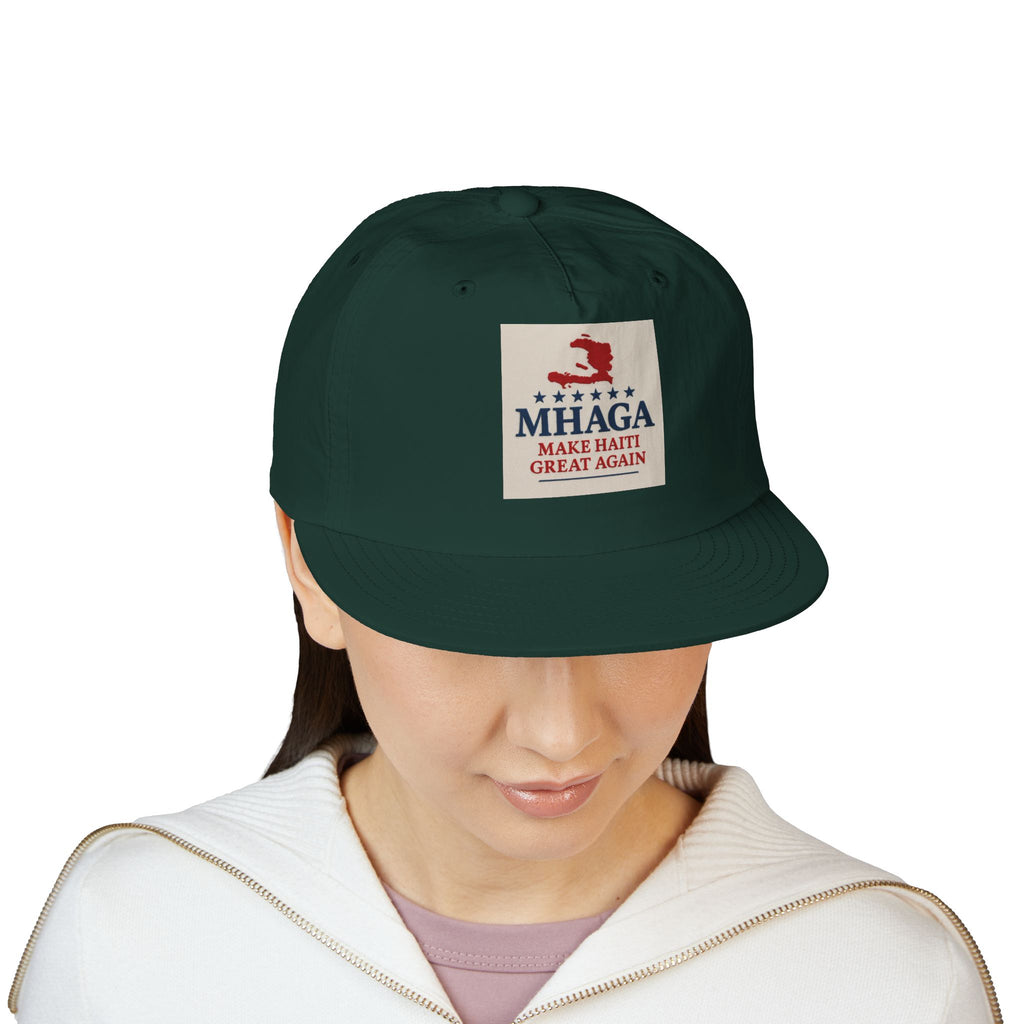 Surf Cap with 'MHAGA - Make Haiti Great Again' Design | Ideal for Beach Days, Casual Outings, Summer Festivals, Travel Adventures, Gift Idea