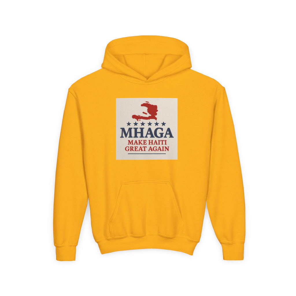 Youth Hooded Sweatshirt with 'Make Haiti Great Again' Design - Cozy, Trendy Hoodie for Youth, Perfect Gift for Holidays, Casual Wear, [...]