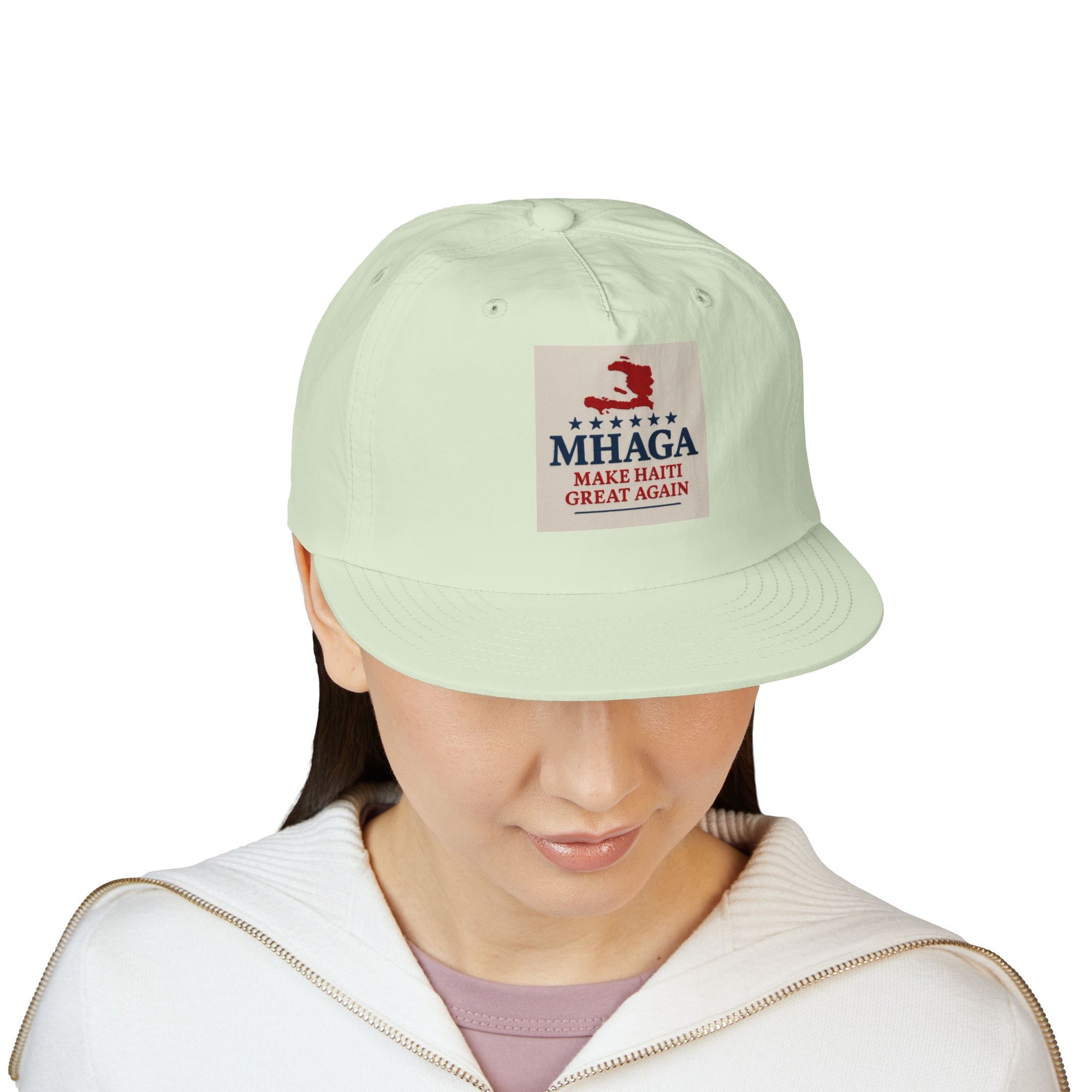 Surf Cap with 'MHAGA - Make Haiti Great Again' Design | Ideal for Beach Days, Casual Outings, Summer Festivals, Travel Adventures, Gift Idea