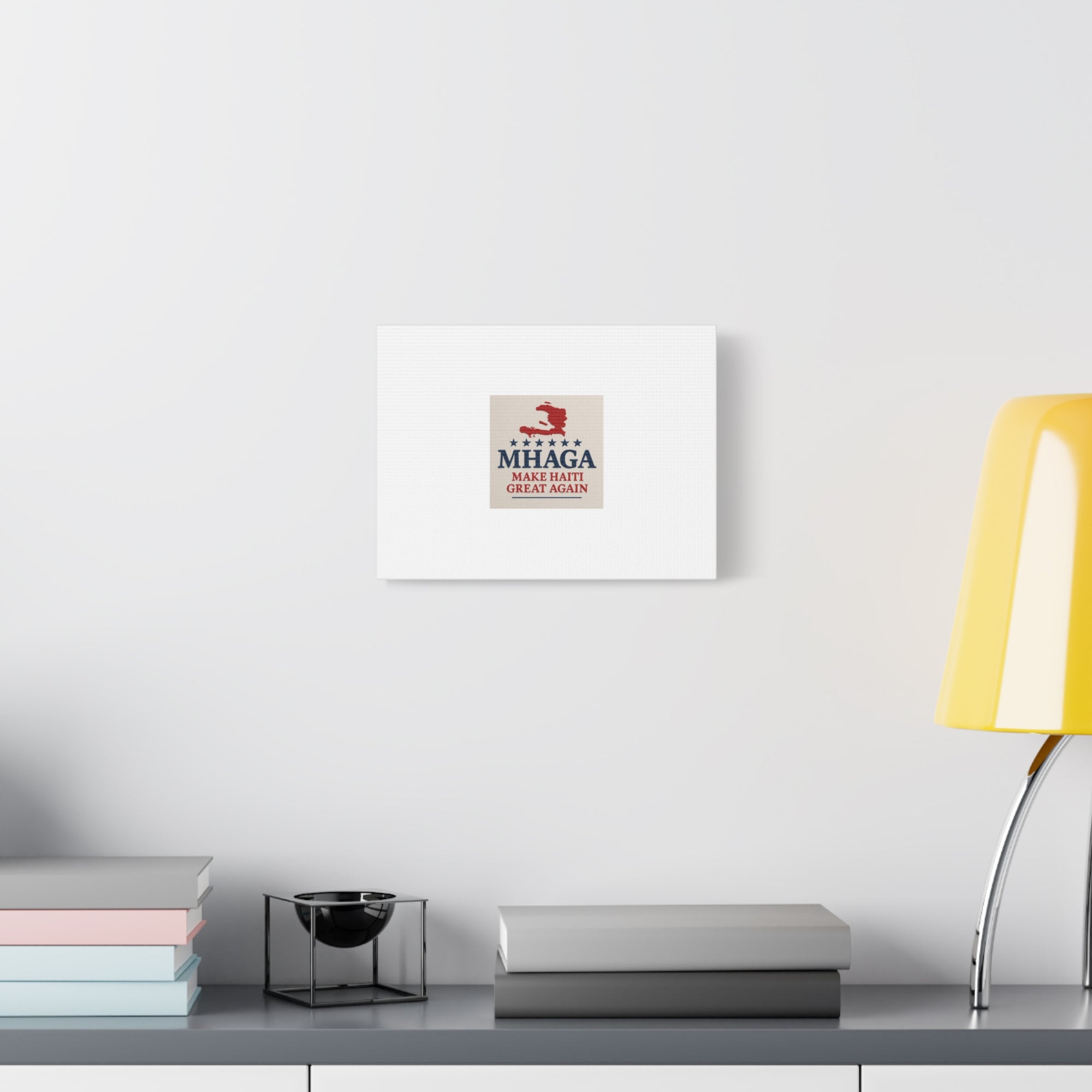 Matte Canvas Wall Art - MHAGA Make Haiti Great Again, Political Decor, Haitian Pride, Home Gallery, Unique Gift Idea