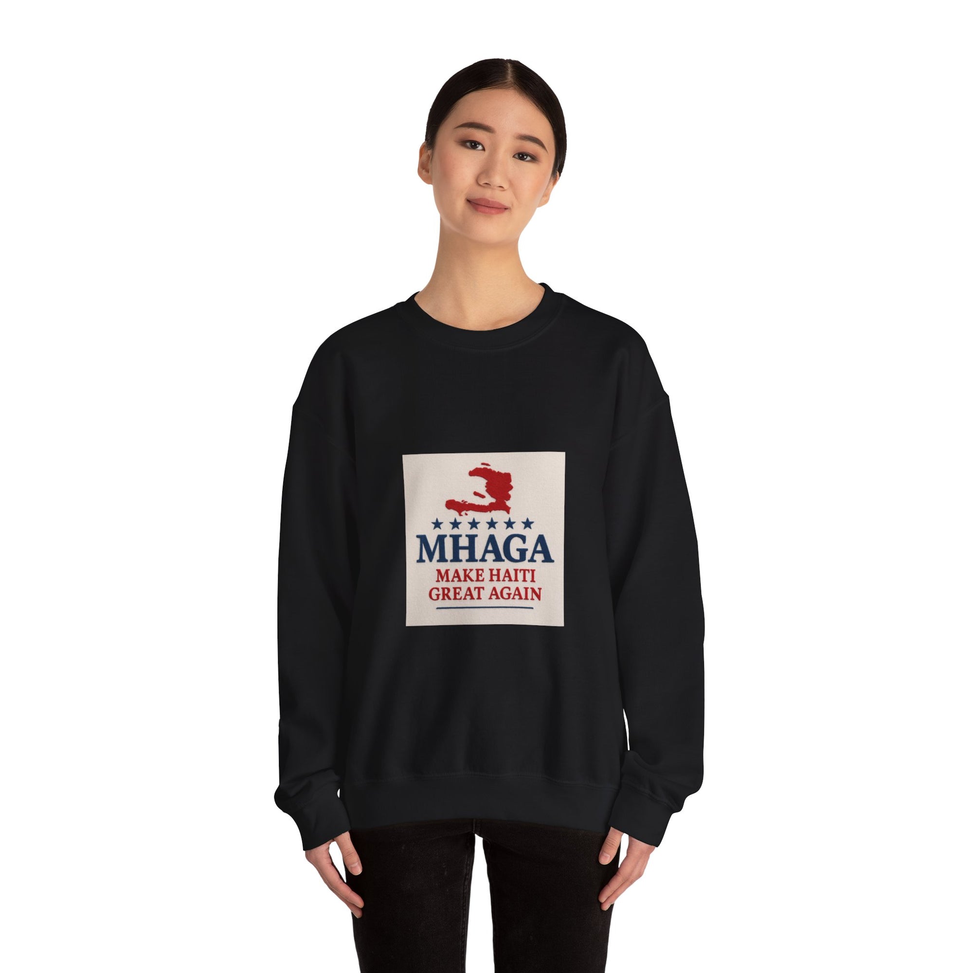 Haitian Pride Crewneck Sweatshirt, Cozy Unisex Pullover, Heritage Apparel, Perfect Gift, Casual Wear for All