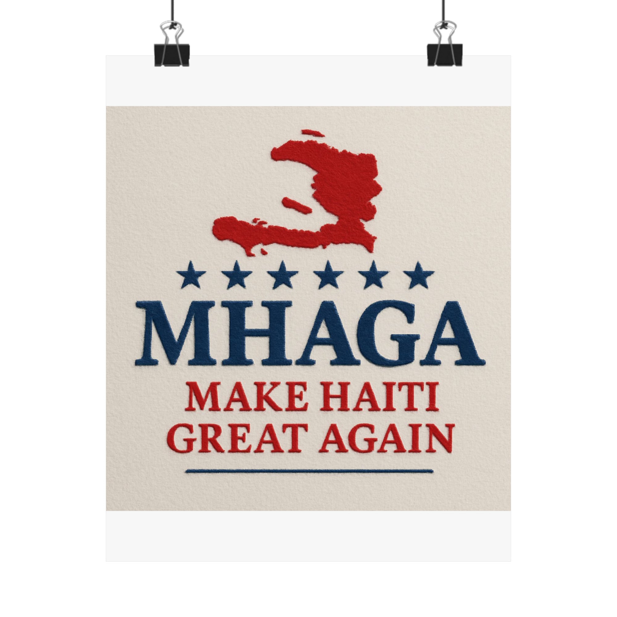 Matte Vertical Posters - Haitian Pride Art, Home Decor, Wall Art, Gift for Activists, Motivational Decor