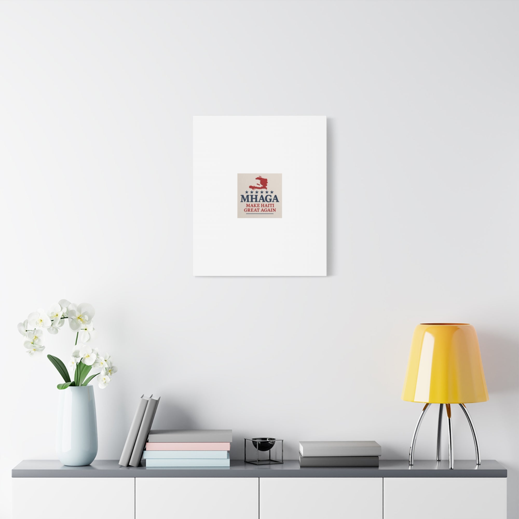 Matte Canvas Wall Art - MHAGA Make Haiti Great Again, Political Decor, Haitian Pride, Home Gallery, Unique Gift Idea