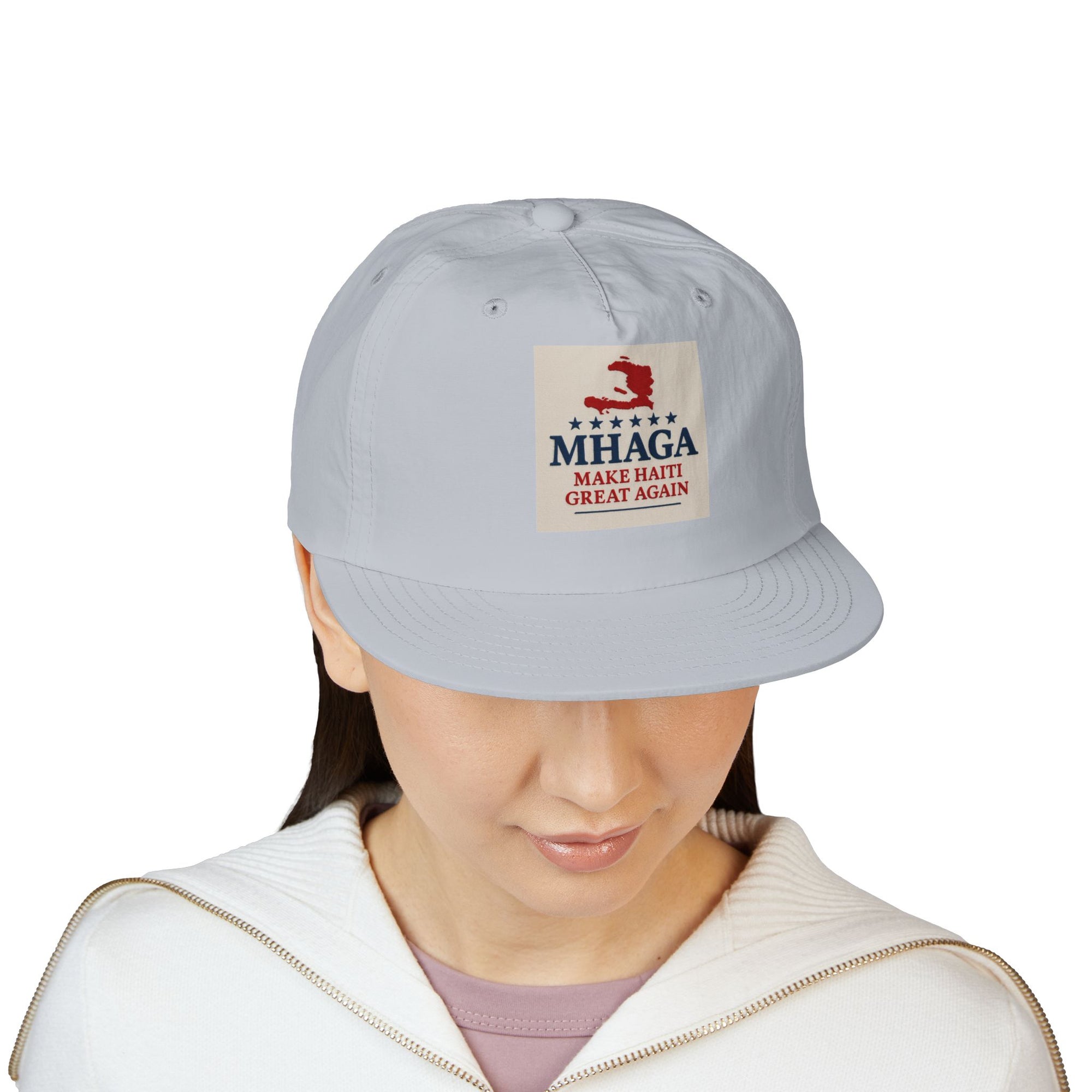 Surf Cap with 'MHAGA - Make Haiti Great Again' Design | Ideal for Beach Days, Casual Outings, Summer Festivals, Travel Adventures, Gift Idea
