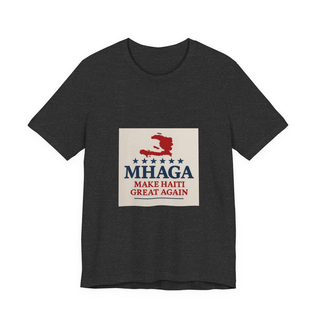 Patriotic Short Sleeve Tee, Unisex Jersey T-Shirt for Summer Celebrations, Haiti Pride, Casual Wear, Gift Idea for Holidays