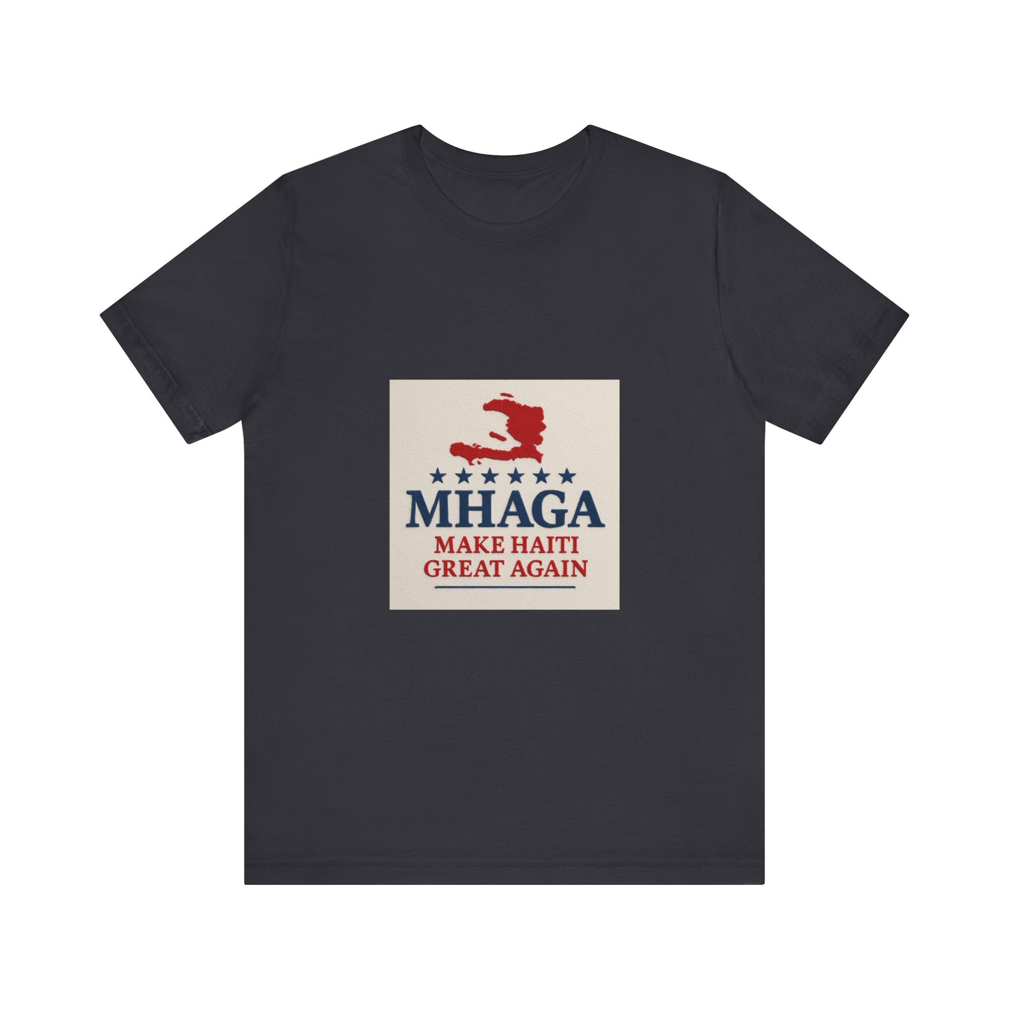 Patriotic Short Sleeve Tee, Unisex Jersey T-Shirt for Summer Celebrations, Haiti Pride, Casual Wear, Gift Idea for Holidays