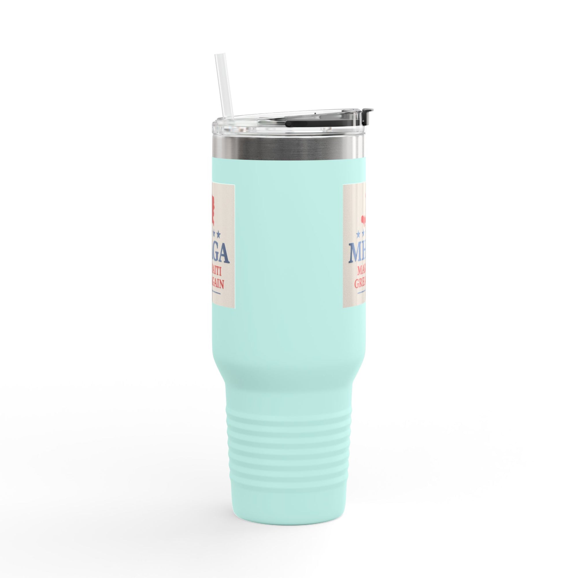 Insulated Travel Mug - MHAGA: Make Haiti Great Again, Perfect for Coffee Lovers, Road Trips, Gifts, 40oz Outdoor Adventure