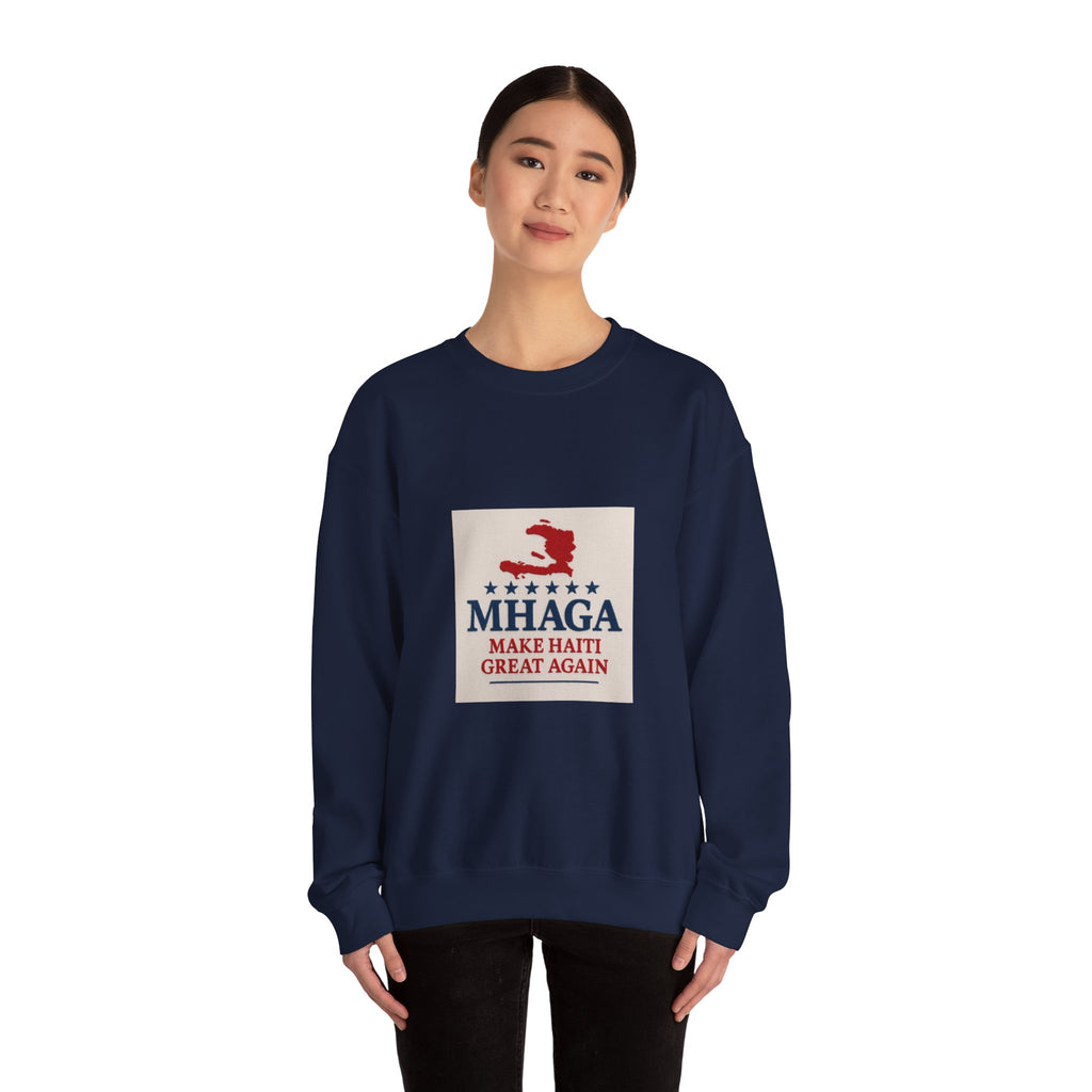Haitian Pride Crewneck Sweatshirt, Cozy Unisex Pullover, Heritage Apparel, Perfect Gift, Casual Wear for All