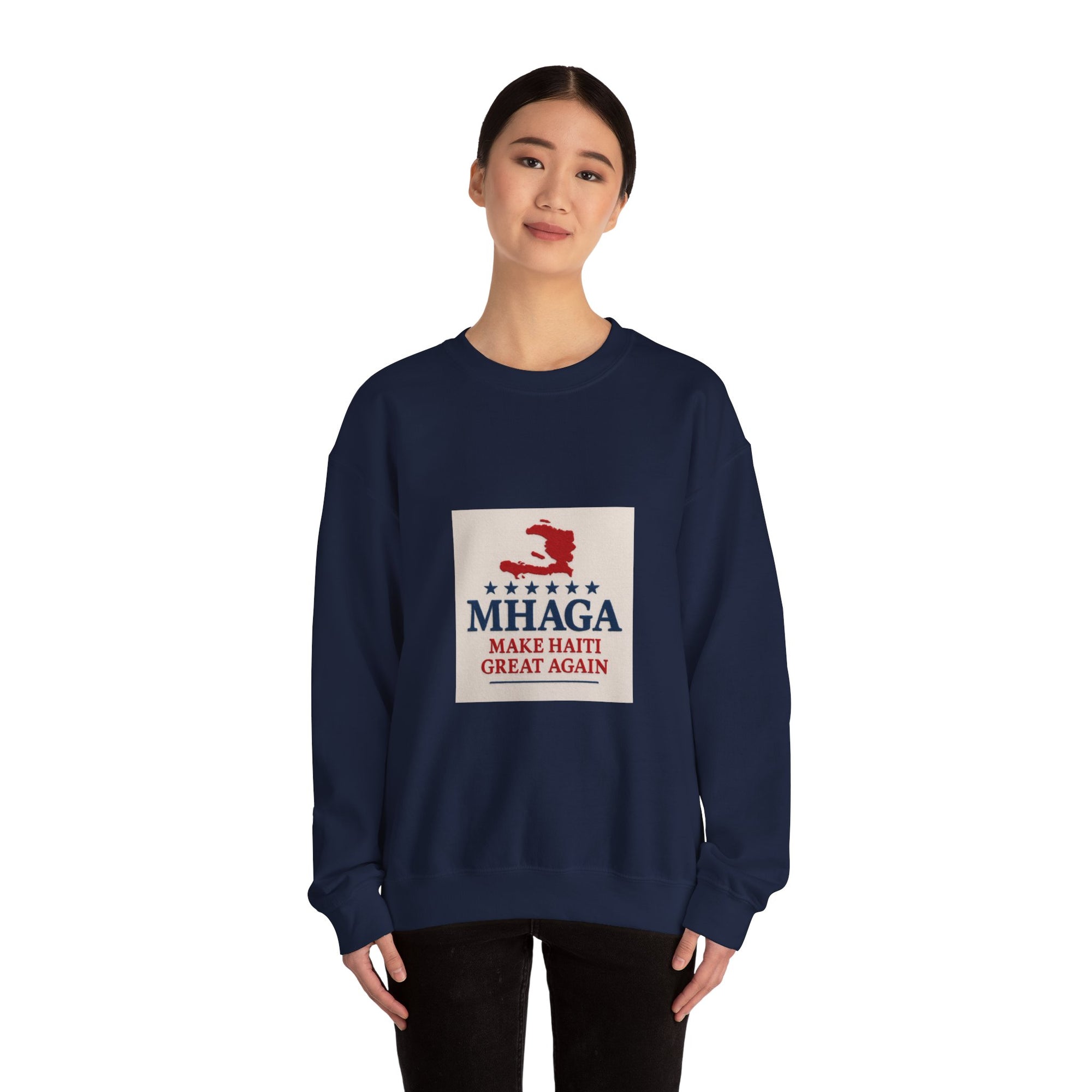 Haitian Pride Crewneck Sweatshirt, Cozy Unisex Pullover, Heritage Apparel, Perfect Gift, Casual Wear for All