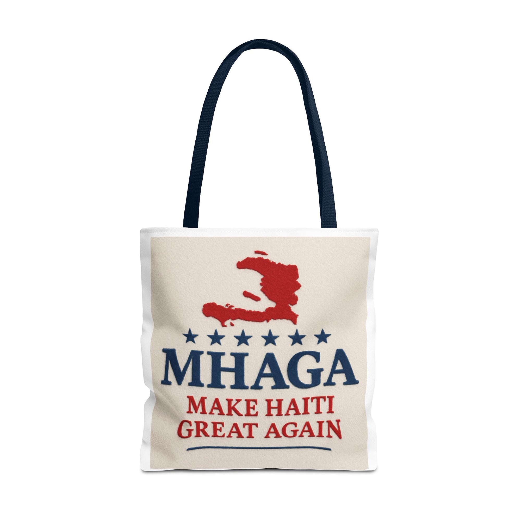 Patriotic Haiti Tote Bag, Make Haiti Great Again, Canvas Shopping Bag, Eco-Friendly Gift, Travel Bag, Statement Tote