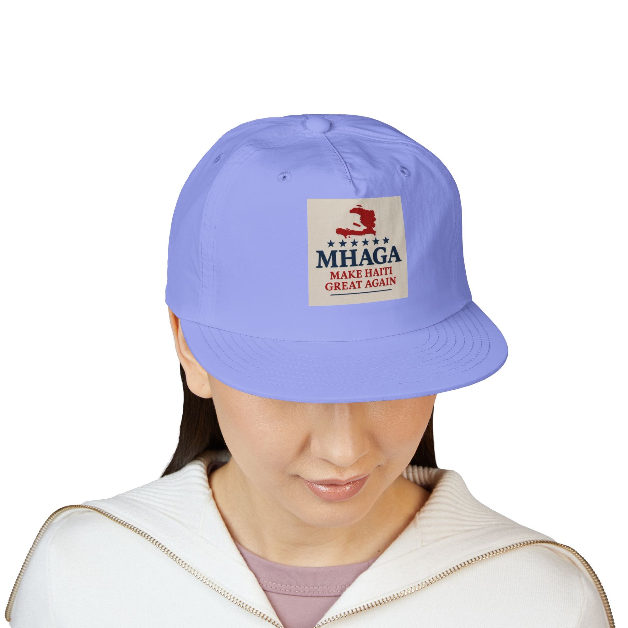 Surf Cap with 'MHAGA - Make Haiti Great Again' Design | Ideal for Beach Days, Casual Outings, Summer Festivals, Travel Adventures, Gift Idea