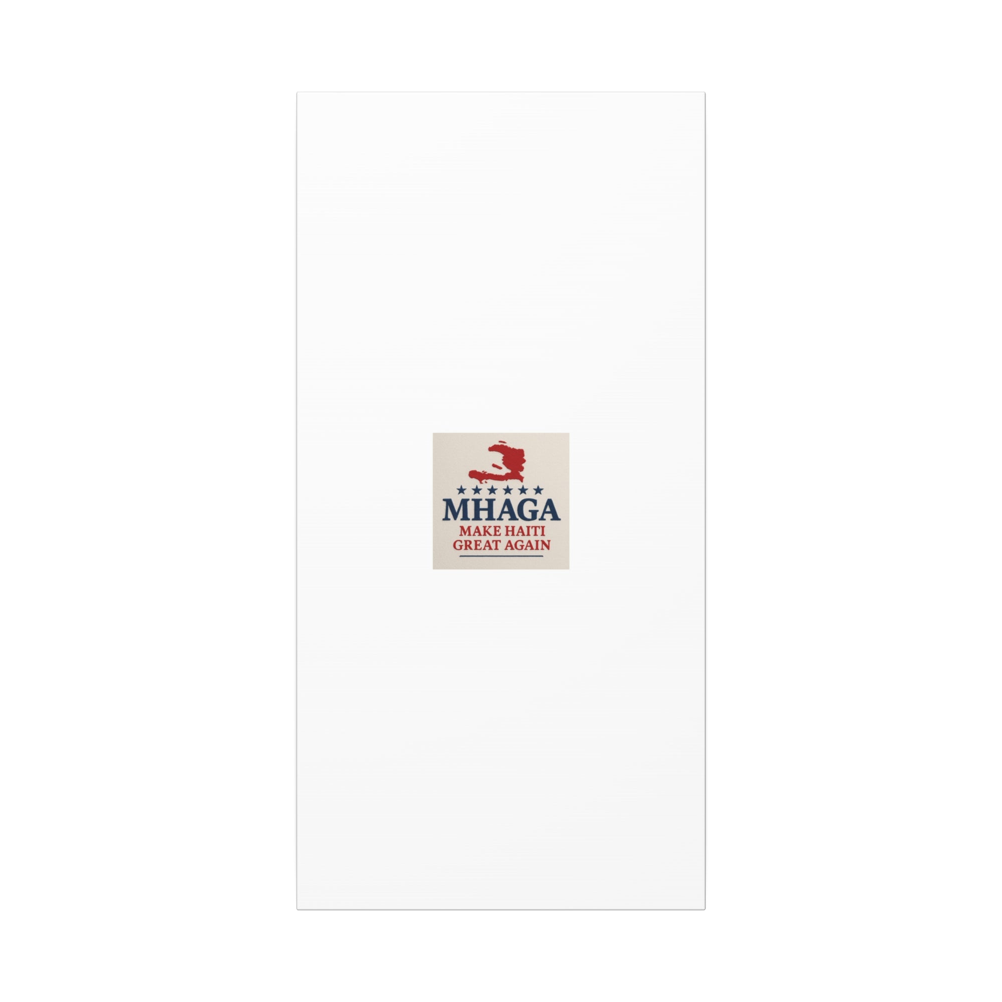 Matte Canvas Wall Art - MHAGA Make Haiti Great Again, Political Decor, Haitian Pride, Home Gallery, Unique Gift Idea