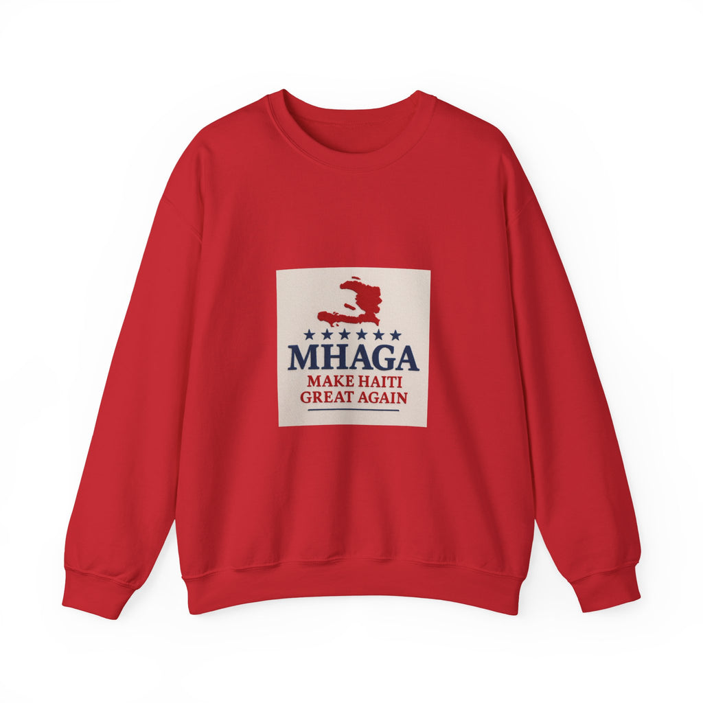 Haitian Pride Crewneck Sweatshirt, Cozy Unisex Pullover, Heritage Apparel, Perfect Gift, Casual Wear for All