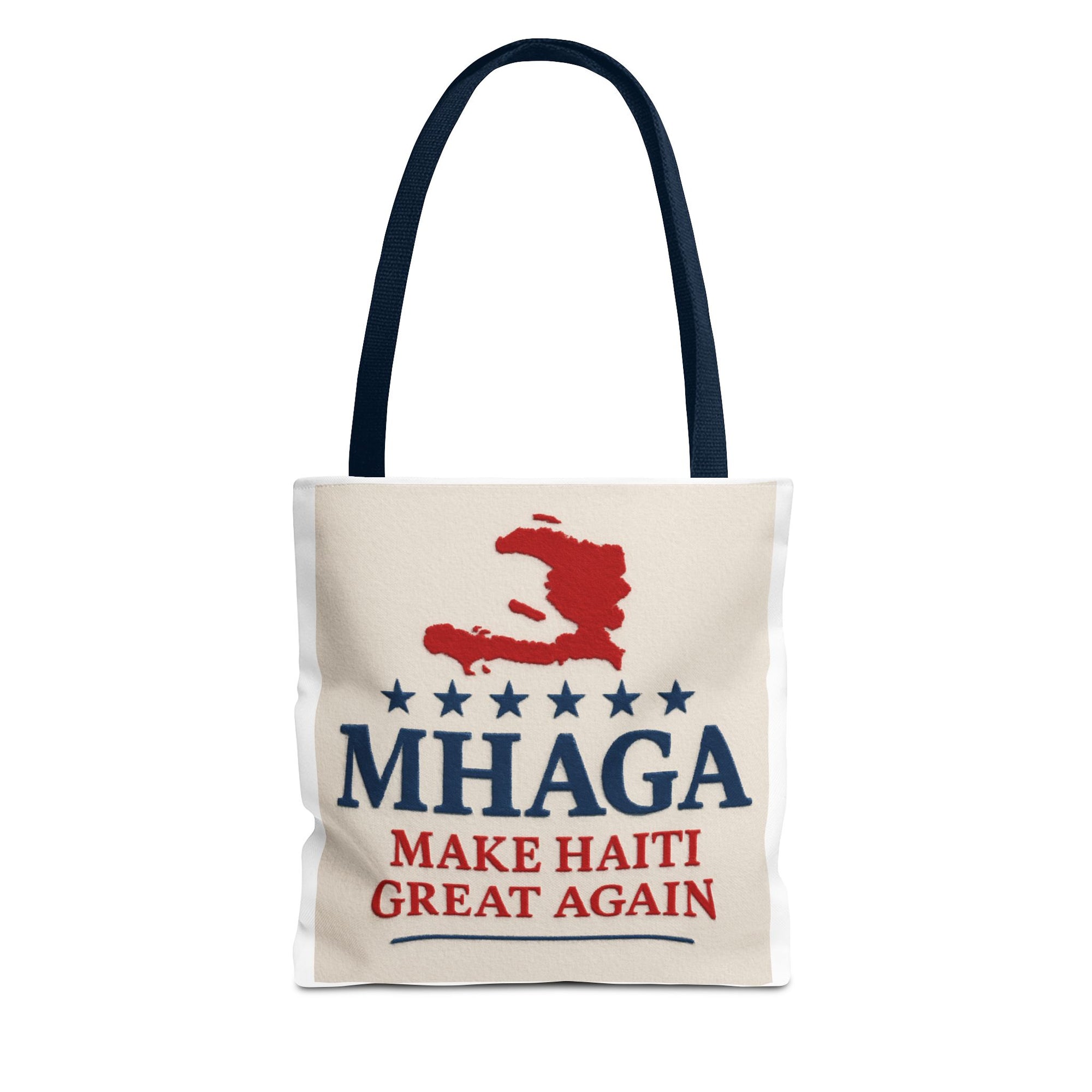 Patriotic Haiti Tote Bag, Make Haiti Great Again, Canvas Shopping Bag, Eco-Friendly Gift, Travel Bag, Statement Tote