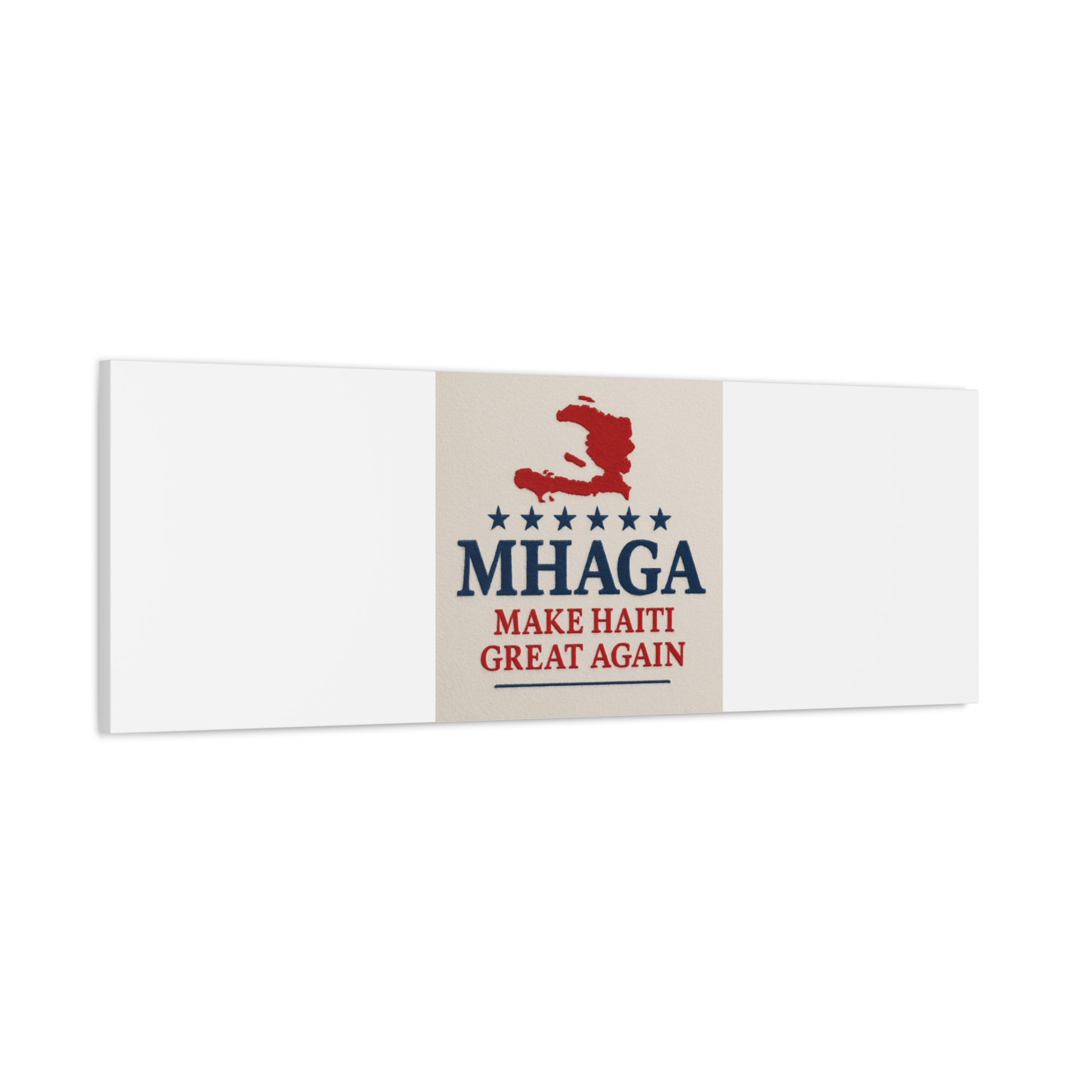 Matte Canvas Wall Art - MHAGA Make Haiti Great Again, Political Decor, Haitian Pride, Home Gallery, Unique Gift Idea