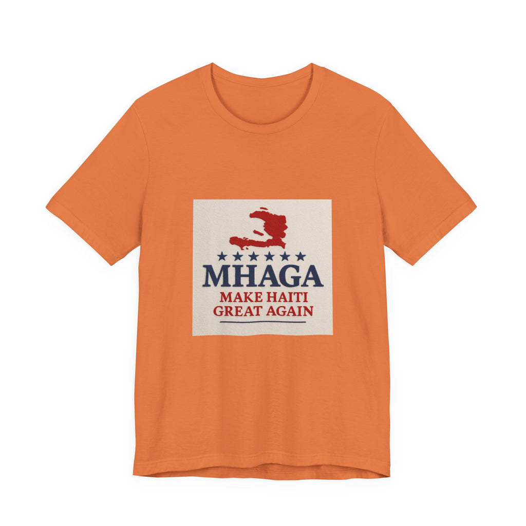 Unisex Jersey Short Sleeve Tee – MHAGA Make Haiti Great Again Shirt, Casual Wear, Gift for Activists, Festival Apparel, Travel Tee