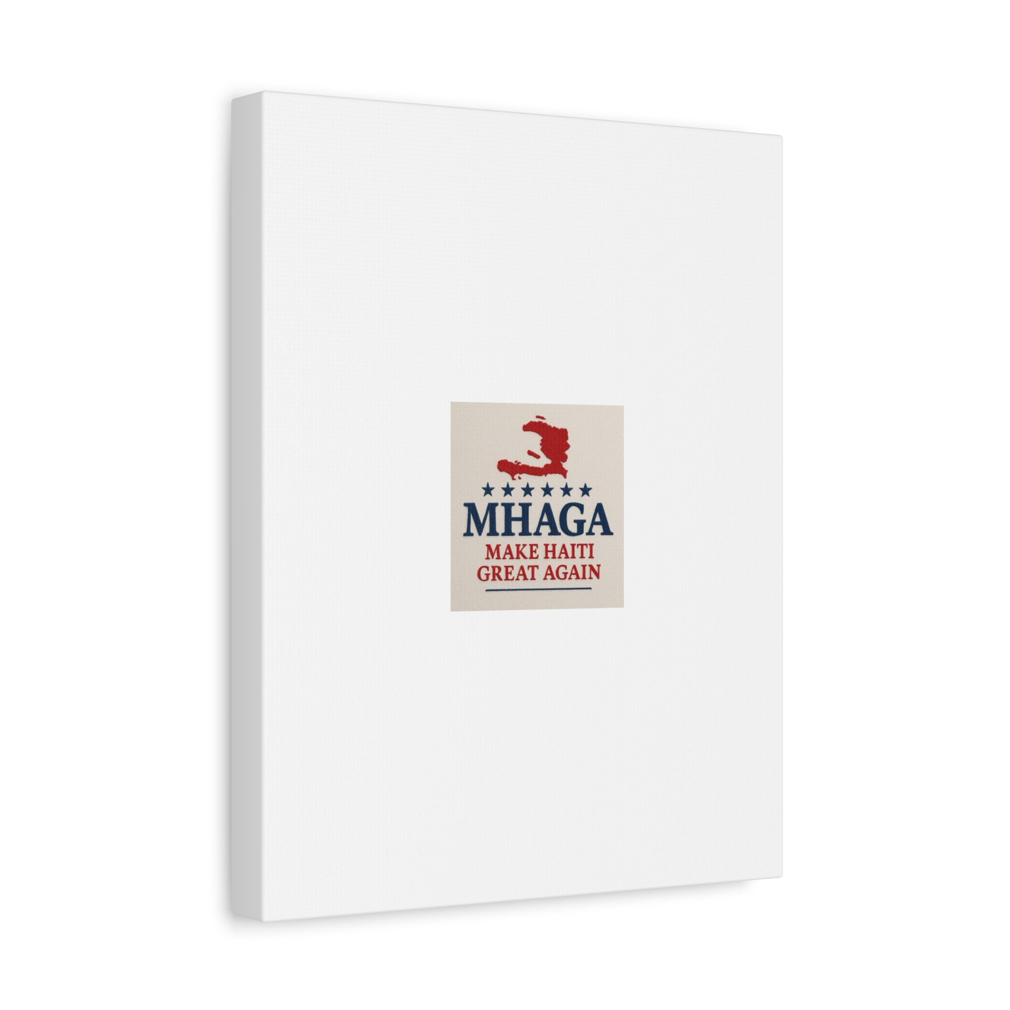 Matte Canvas Wall Art - MHAGA Make Haiti Great Again, Political Decor, Haitian Pride, Home Gallery, Unique Gift Idea