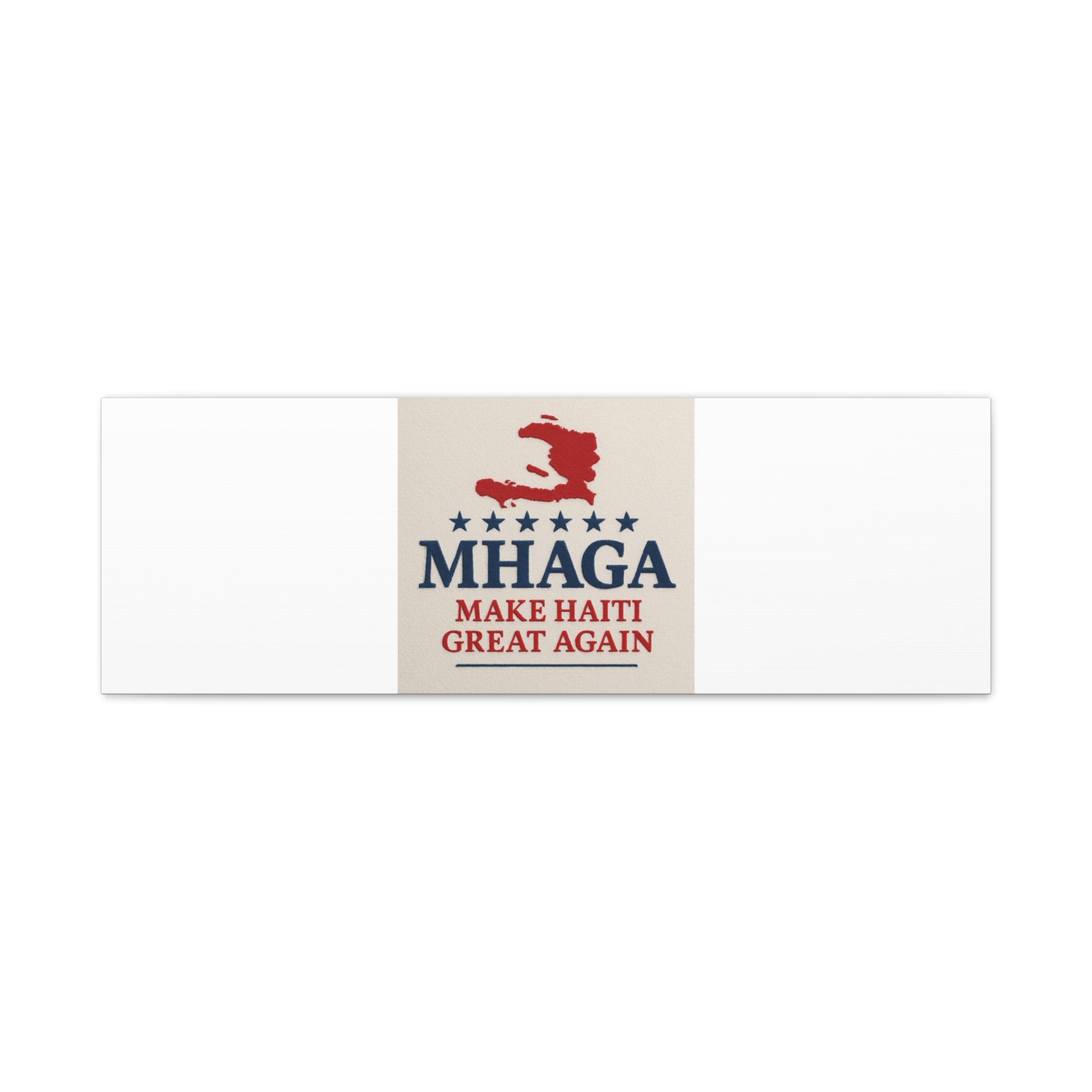 Matte Canvas Wall Art - MHAGA Make Haiti Great Again, Political Decor, Haitian Pride, Home Gallery, Unique Gift Idea
