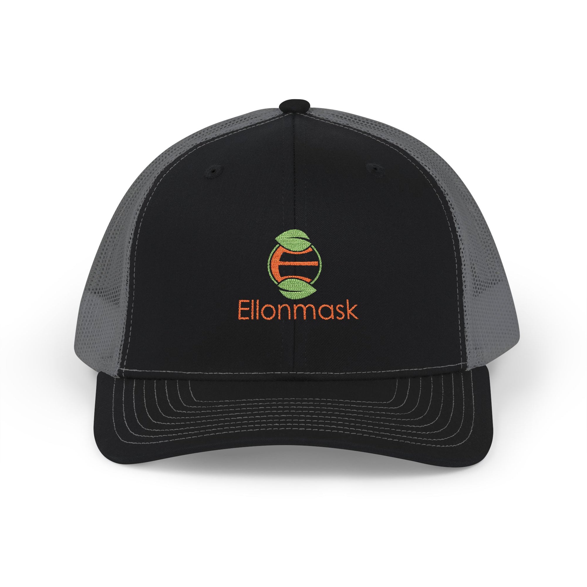 Ellonmask Snapback Trucker Cap — Embroidered 'Ellonmask' Mesh Back Hat