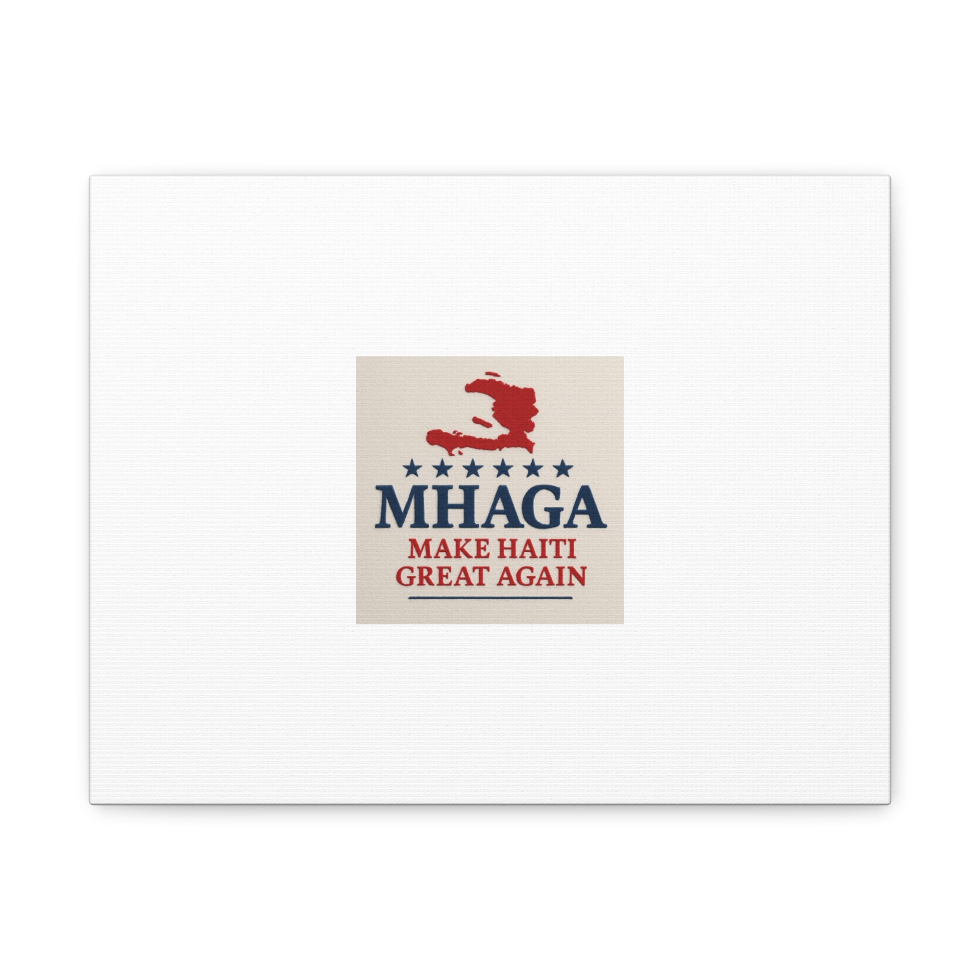 Matte Canvas Wall Art - MHAGA Make Haiti Great Again, Political Decor, Haitian Pride, Home Gallery, Unique Gift Idea