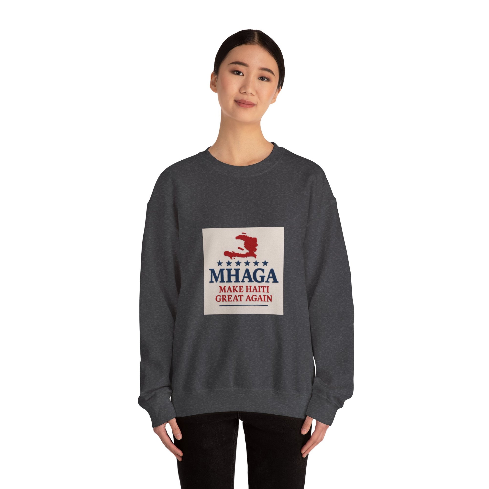 Haitian Pride Crewneck Sweatshirt, Cozy Unisex Pullover, Heritage Apparel, Perfect Gift, Casual Wear for All