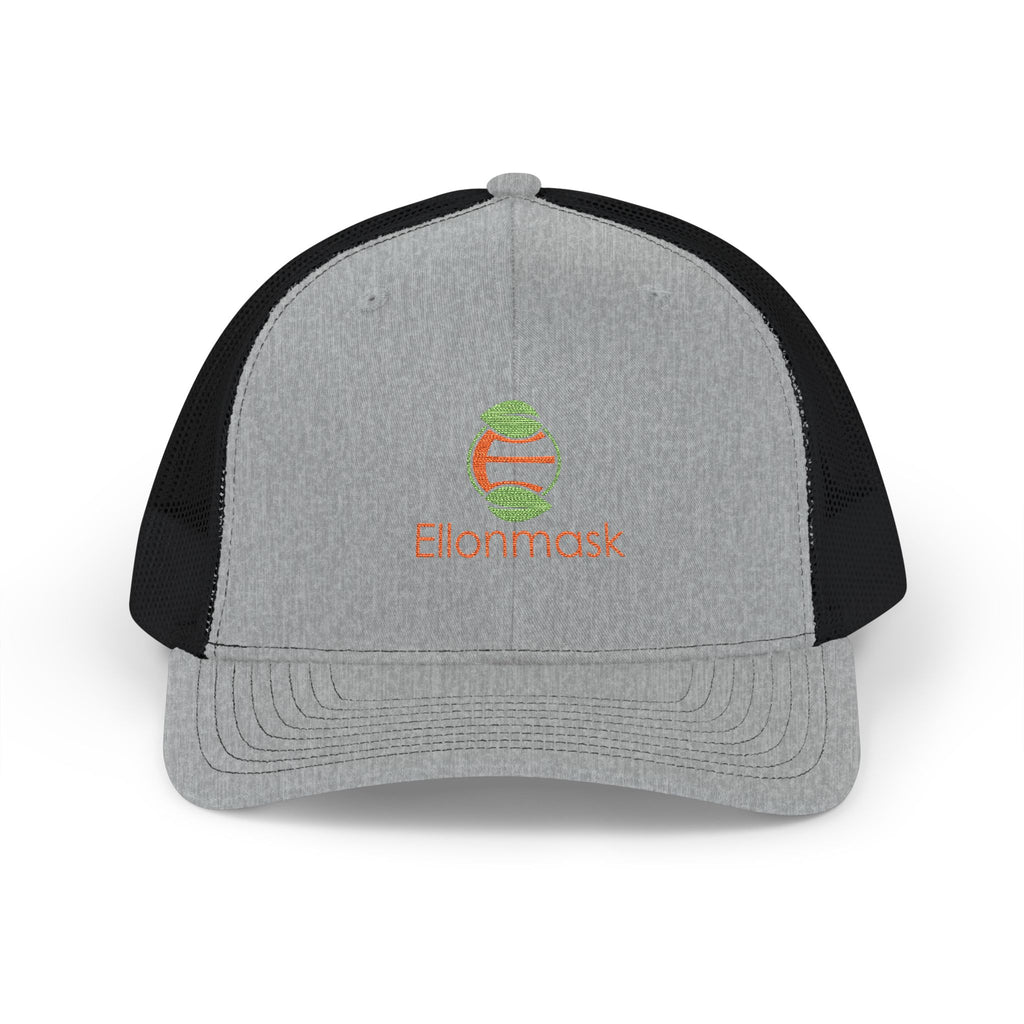 Ellonmask Snapback Trucker Cap — Embroidered 'Ellonmask' Mesh Back Hat
