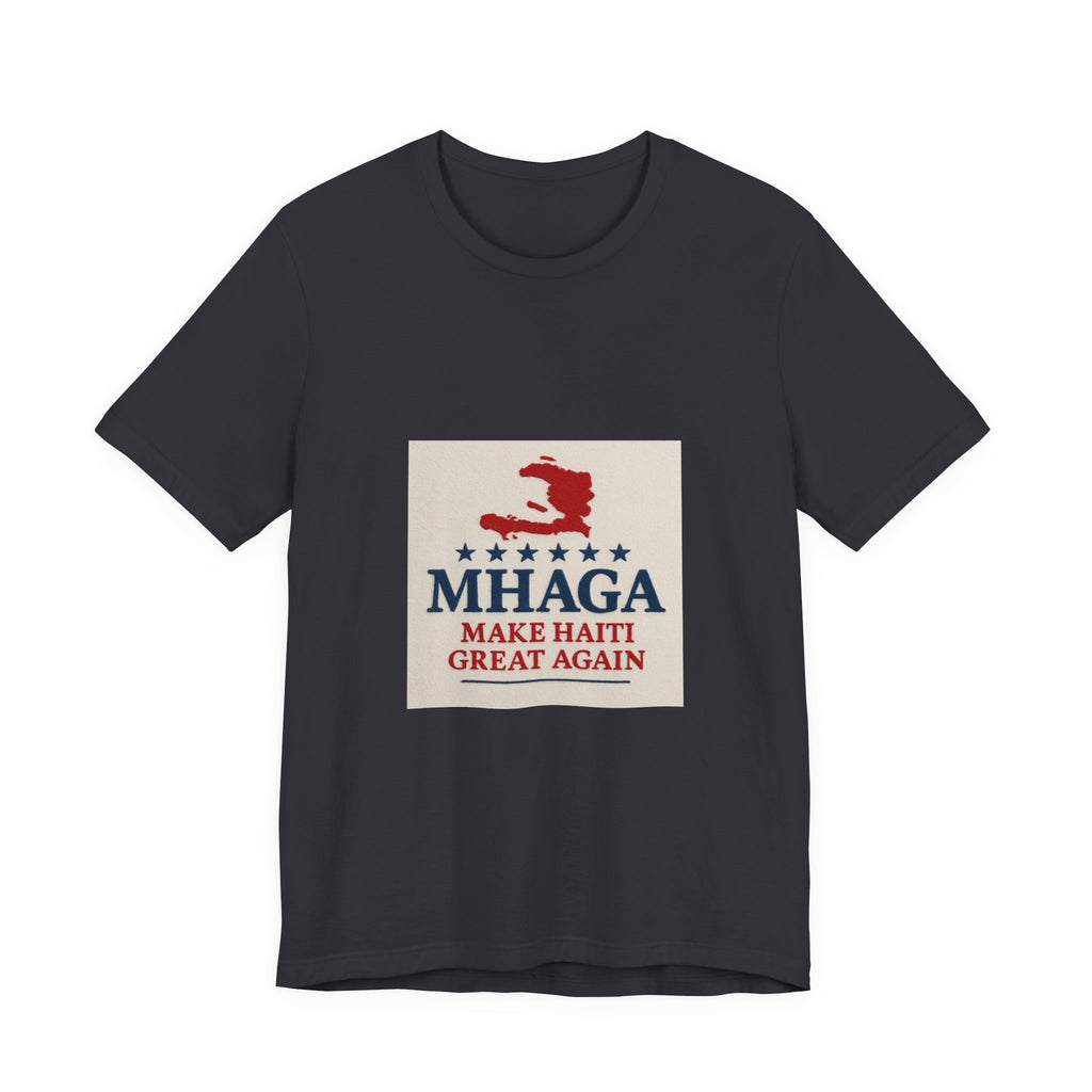 Patriotic Short Sleeve Tee, Unisex Jersey T-Shirt for Summer Celebrations, Haiti Pride, Casual Wear, Gift Idea for Holidays