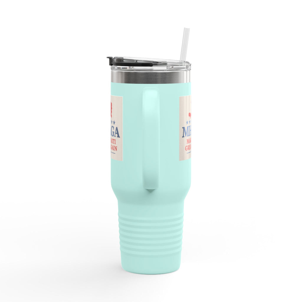 Insulated Travel Mug - MHAGA: Make Haiti Great Again, Perfect for Coffee Lovers, Road Trips, Gifts, 40oz Outdoor Adventure