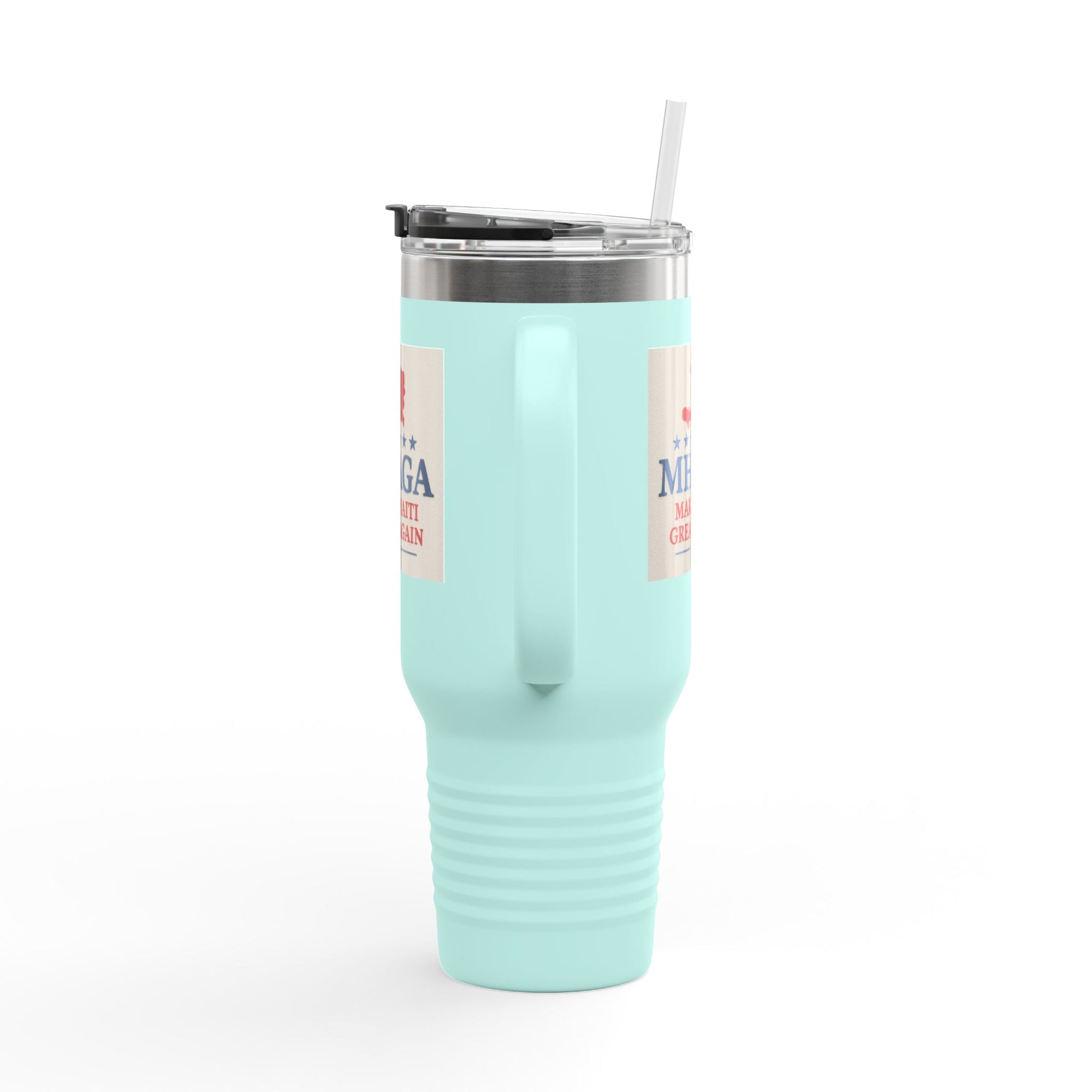 Insulated Travel Mug - MHAGA: Make Haiti Great Again, Perfect for Coffee Lovers, Road Trips, Gifts, 40oz Outdoor Adventure
