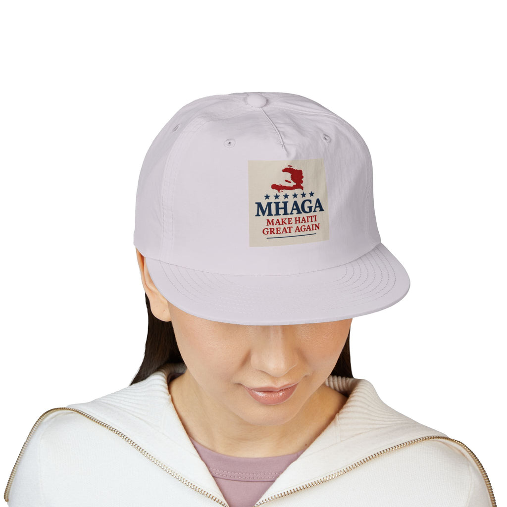 Surf Cap with 'MHAGA - Make Haiti Great Again' Design | Ideal for Beach Days, Casual Outings, Summer Festivals, Travel Adventures, Gift Idea
