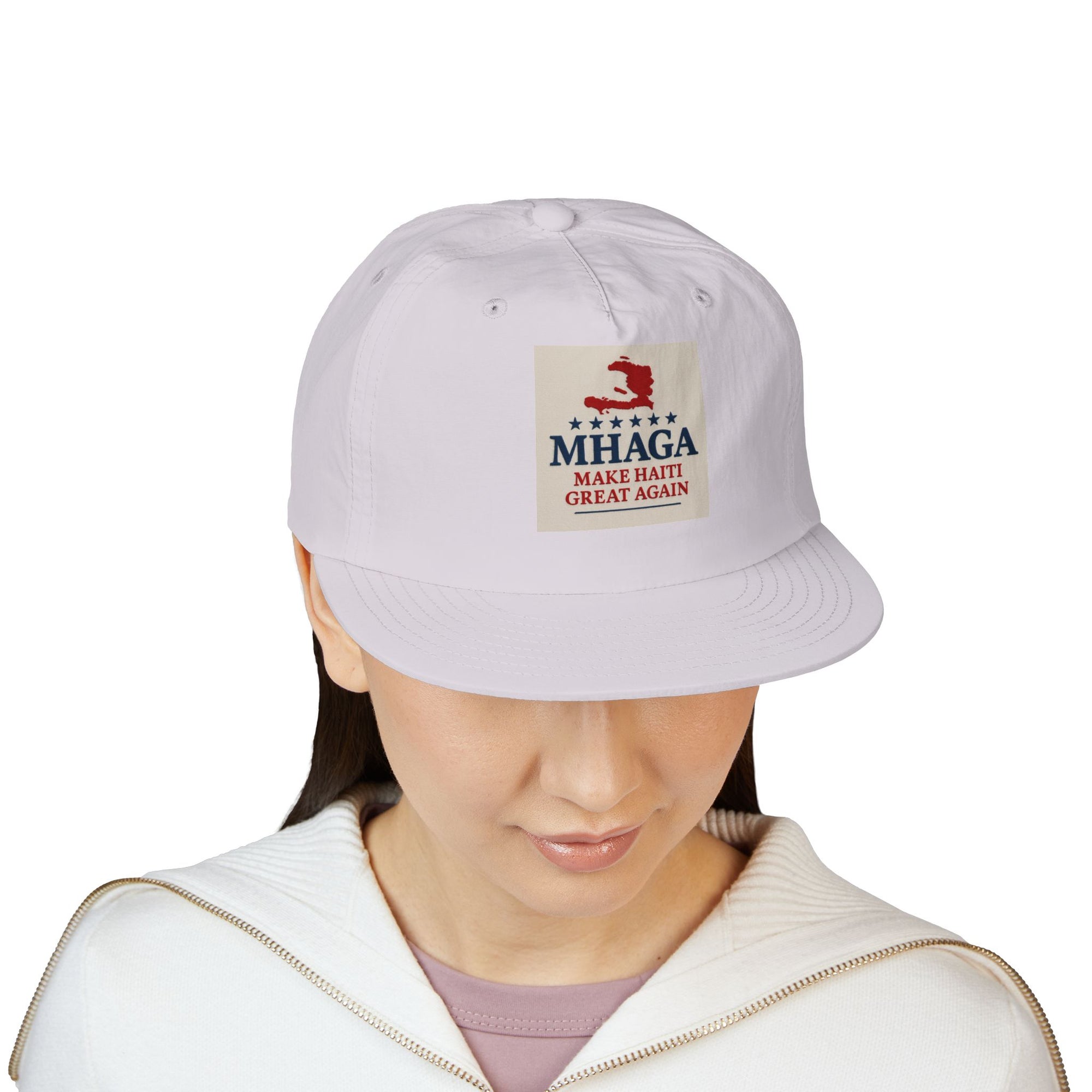 Surf Cap with 'MHAGA - Make Haiti Great Again' Design | Ideal for Beach Days, Casual Outings, Summer Festivals, Travel Adventures, Gift Idea